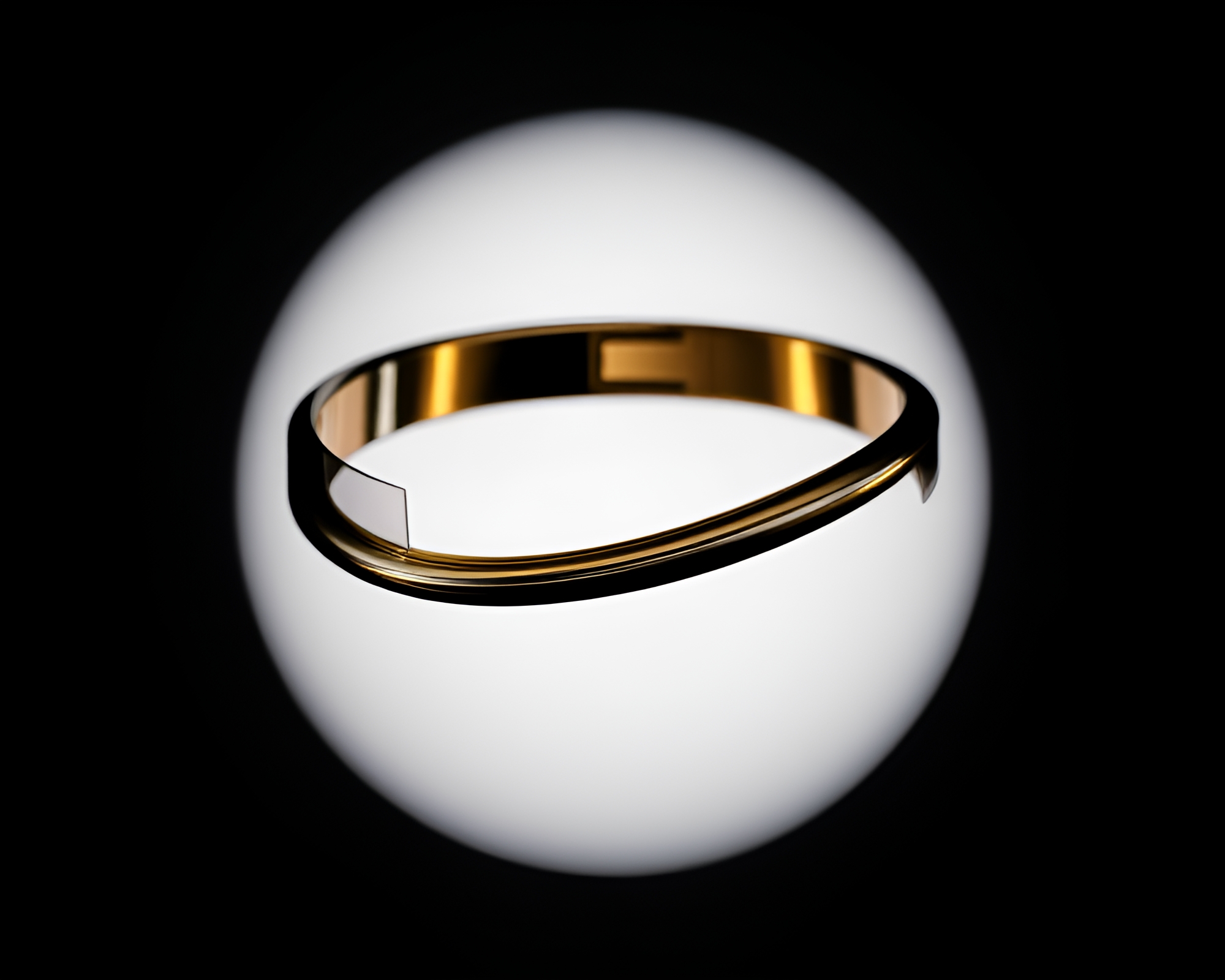 Elegant Asymmetrical Bracelet in Ambient Occlusion Lighting – free AI stock image