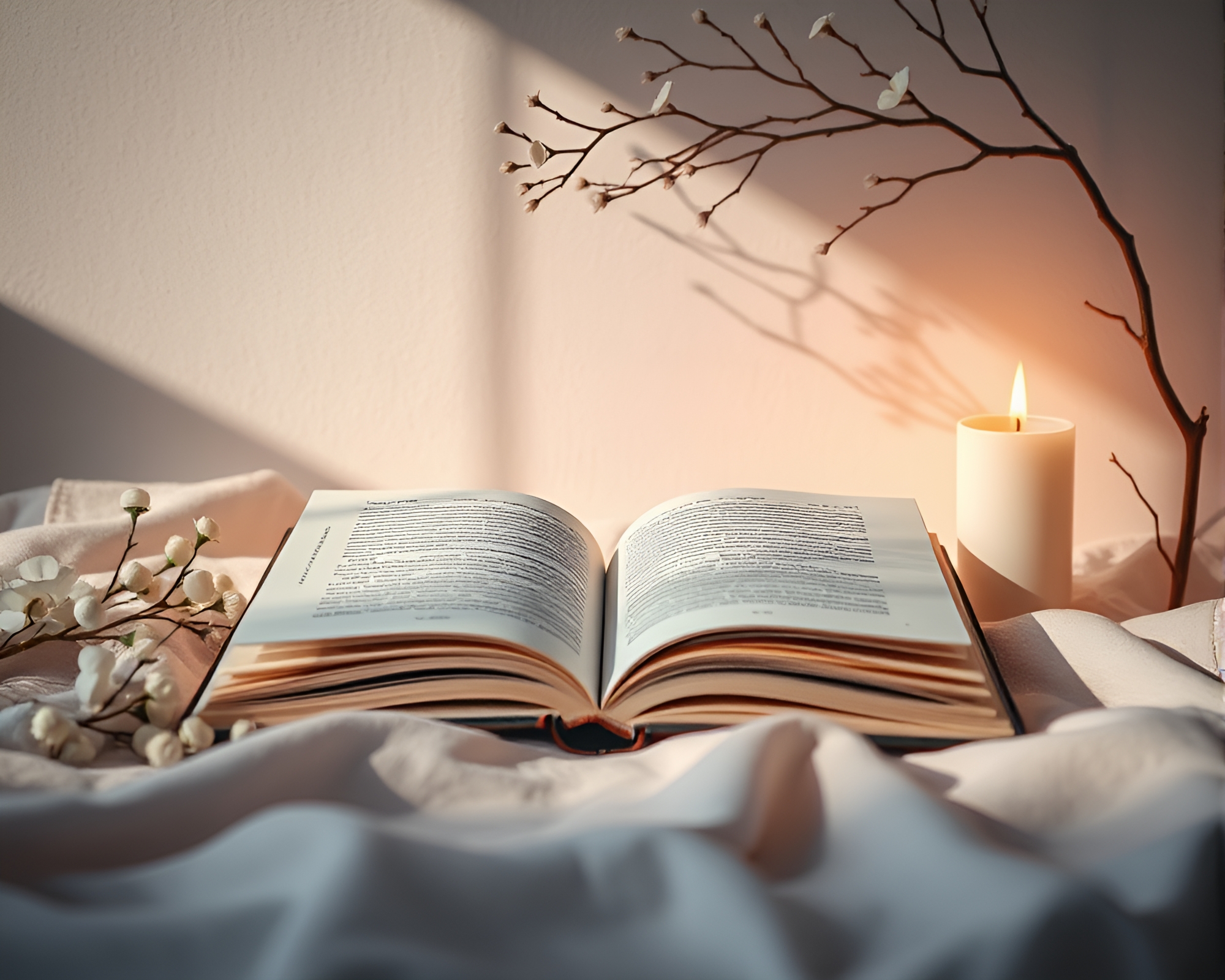 Enchanted Book in Pastel HDR Minimalist Composition – free AI stock image