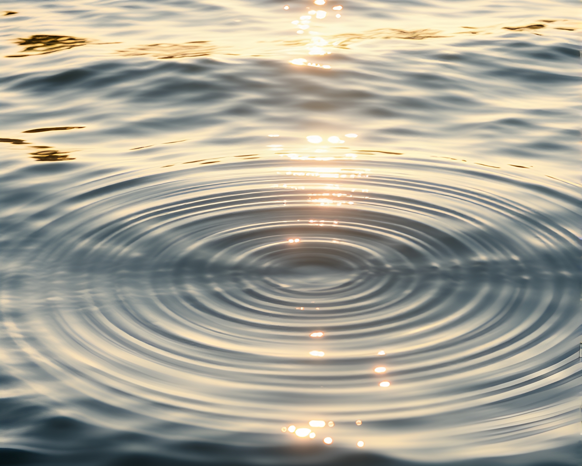 Rippling Shield: Reflective Waterscape – free AI stock image