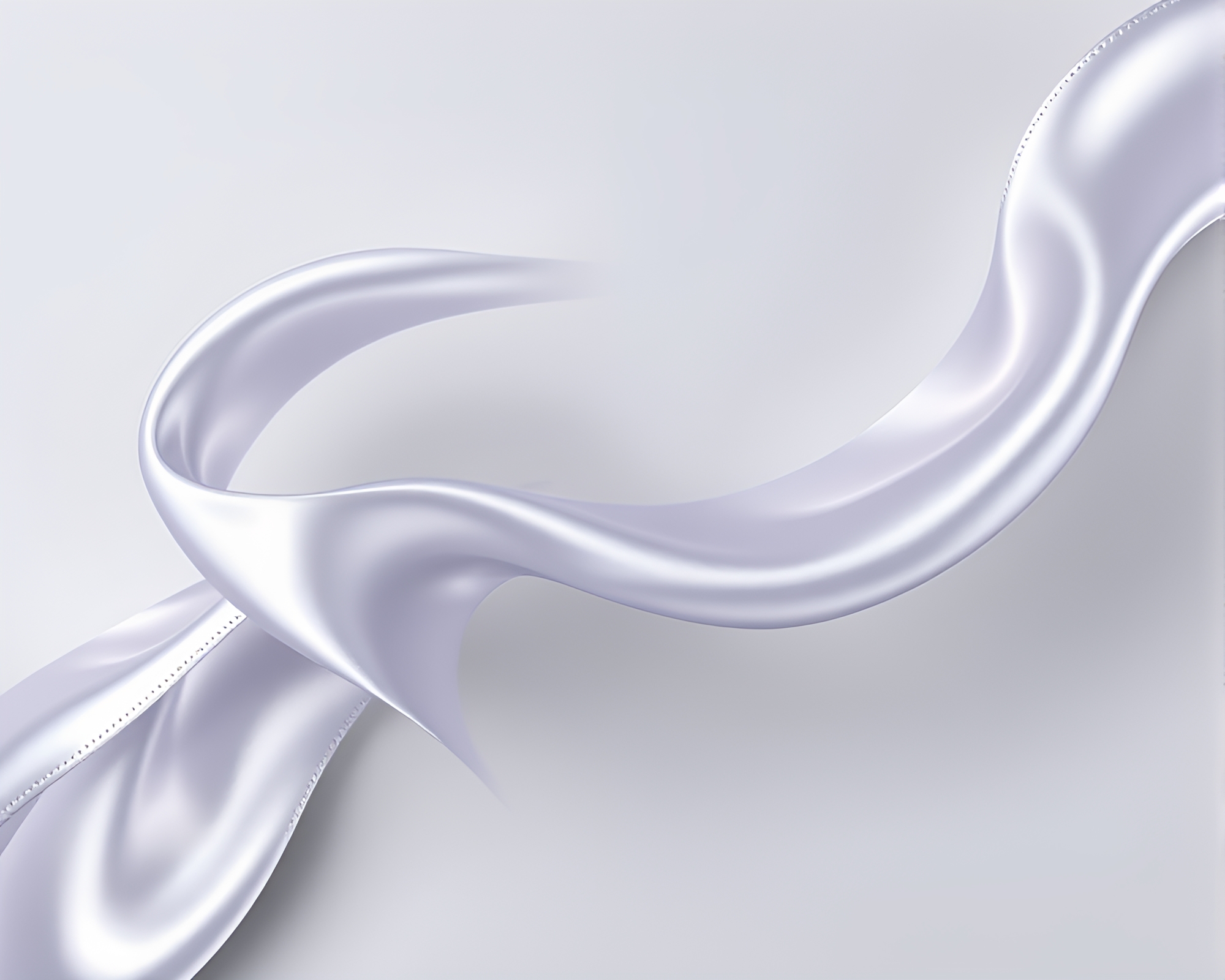 Ethereal Double Reflection with Satin Ribbon Highlights – free AI stock image