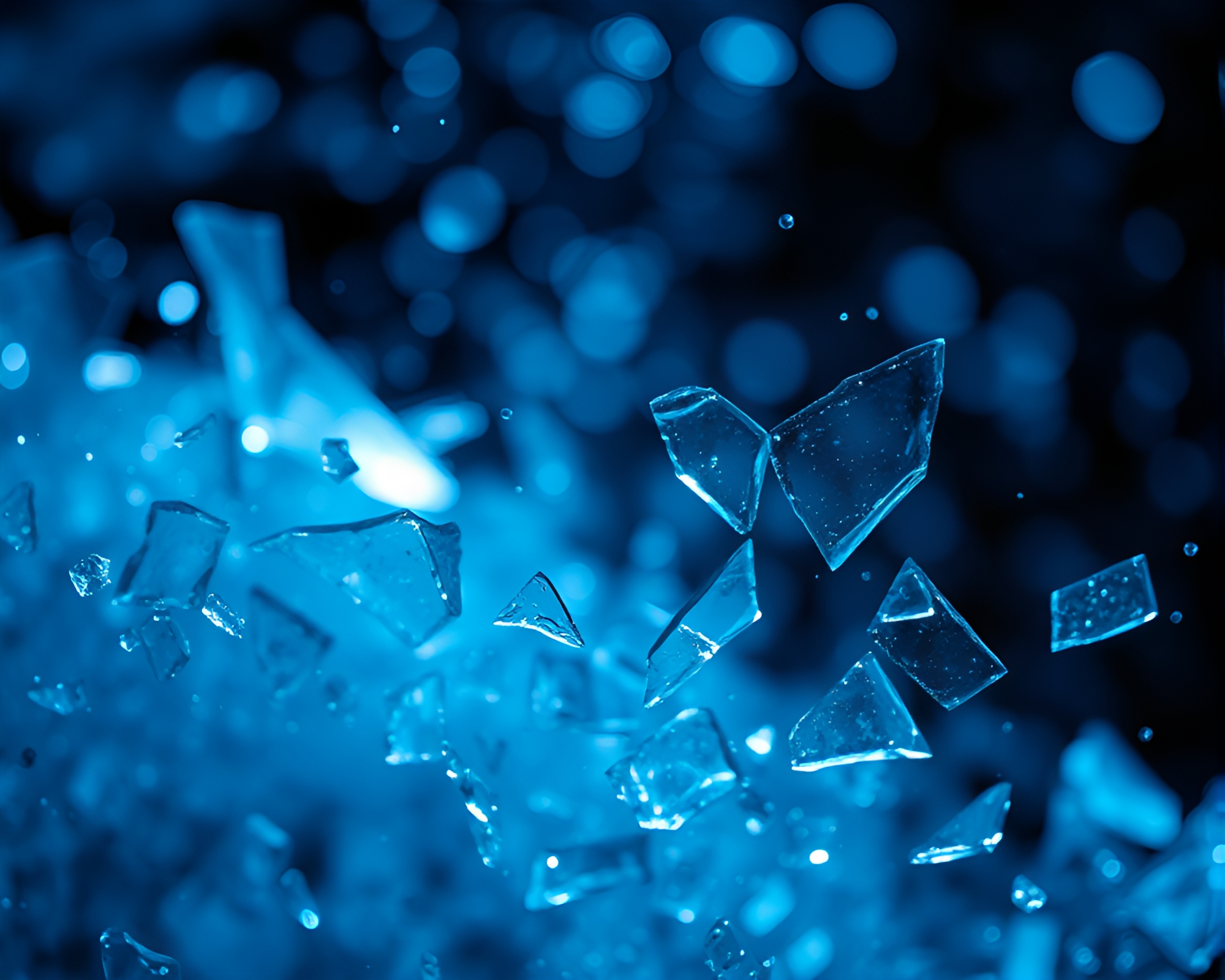 Eldritch Cosmos: Glass Shards Evoking Dread – free AI stock image