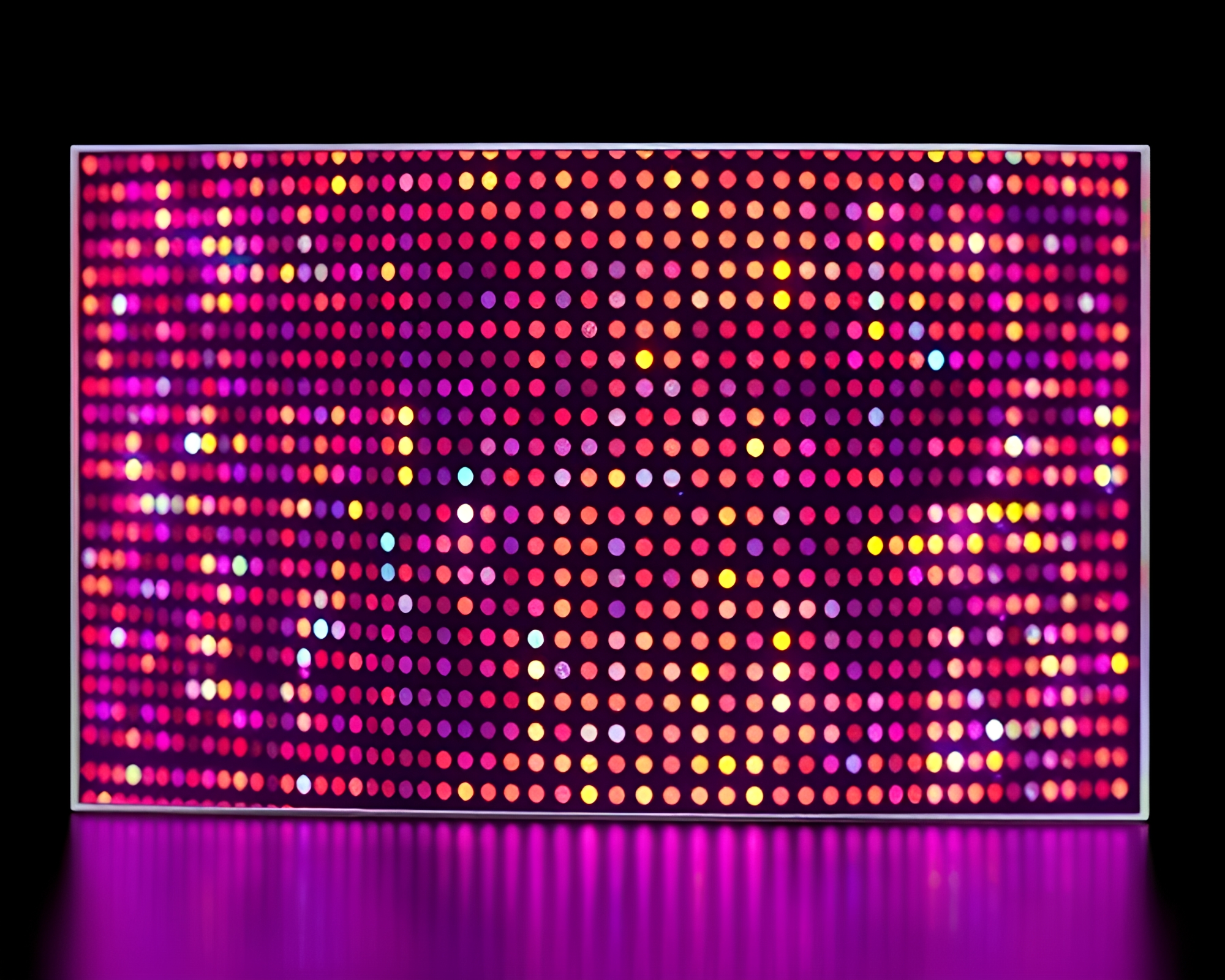 Stereoscopic Holographic Matrix: Futuristic Dot Composition – free AI stock image
