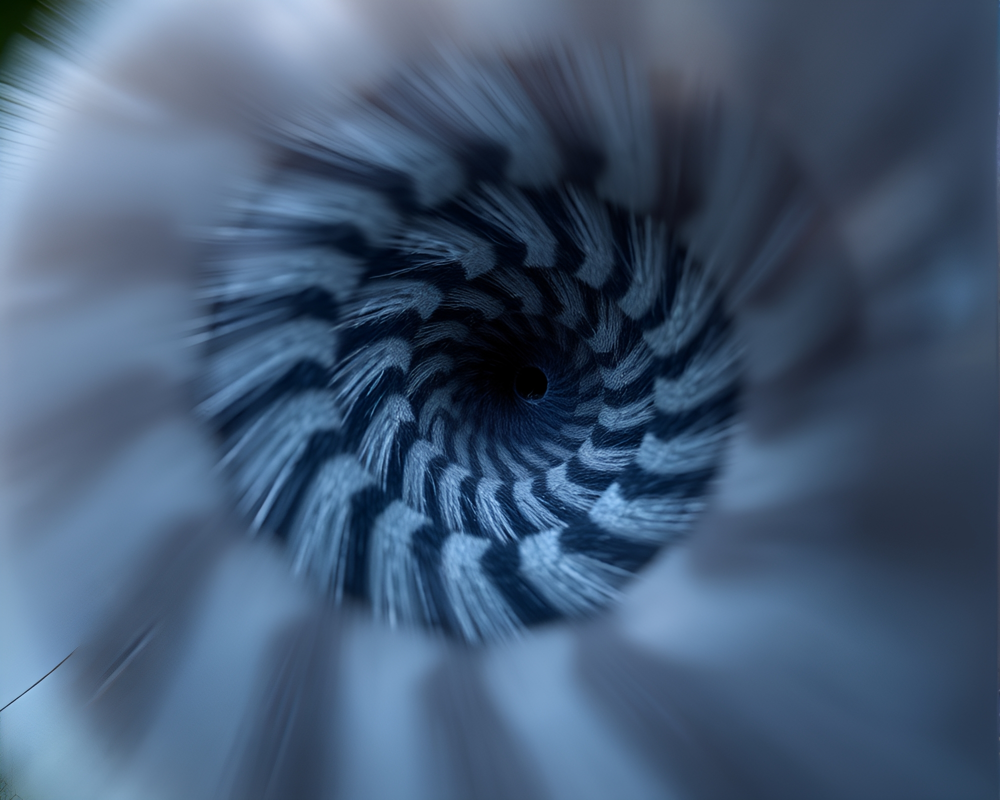 Sapphire Spiral Lemur: Ethereal Motion Blur Fantasy Art – free AI stock image