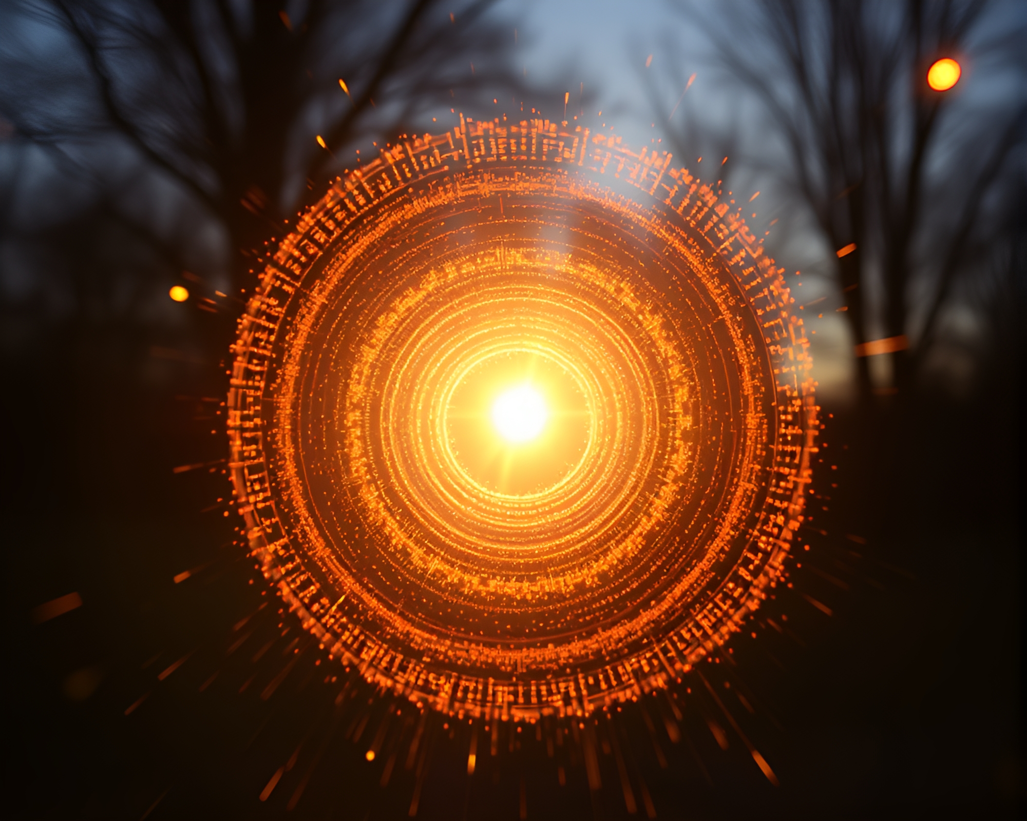 Stagecoach Circles in Warm Afternoon Glow – free AI stock image