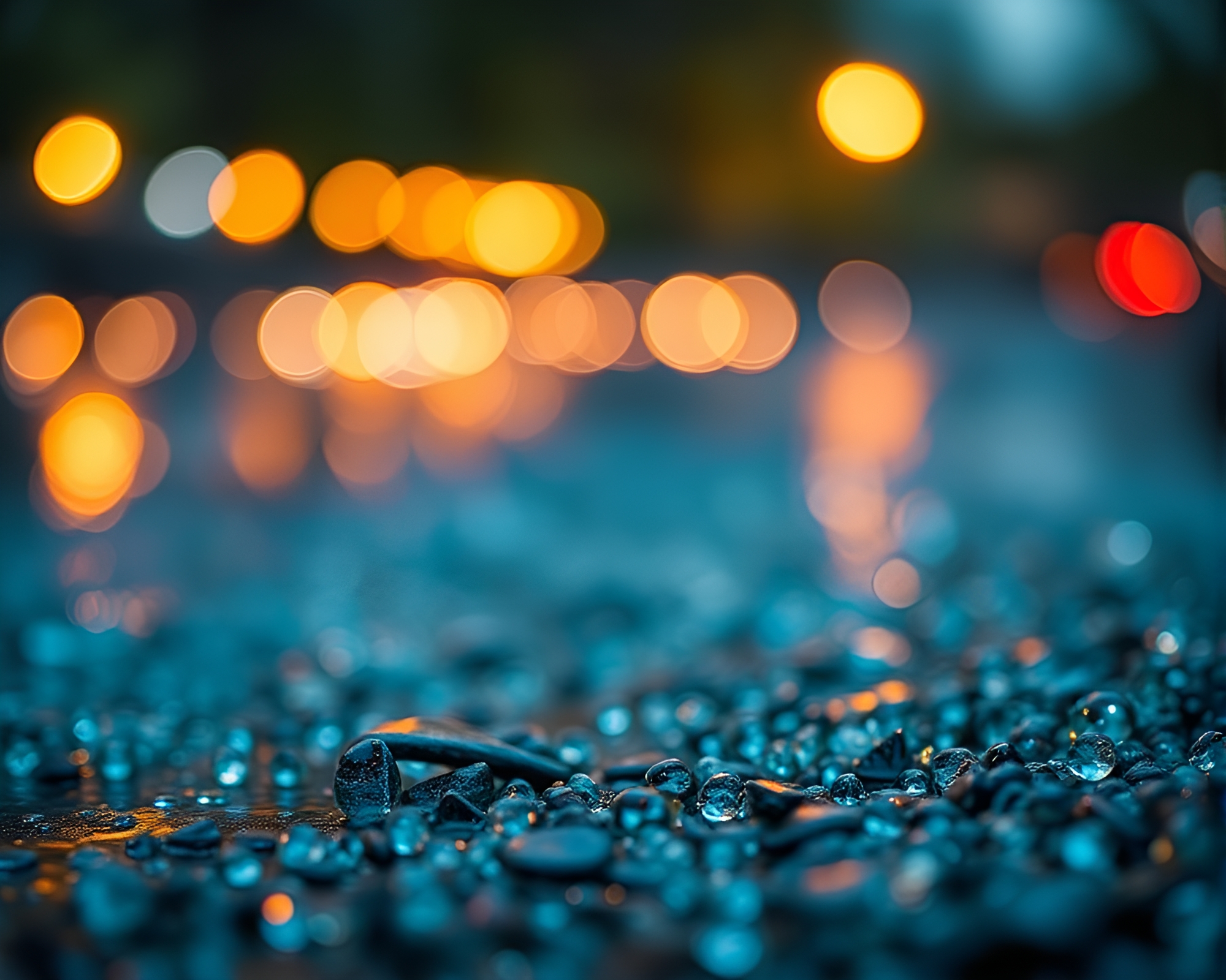 Savage River Encounter with Bokeh Lights – free AI stock image