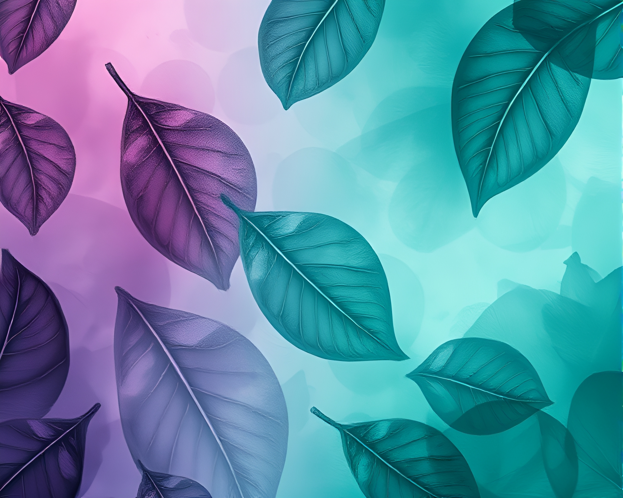 Enchanting Mermaid Collage with Leaf Vein Patterns – free AI stock image