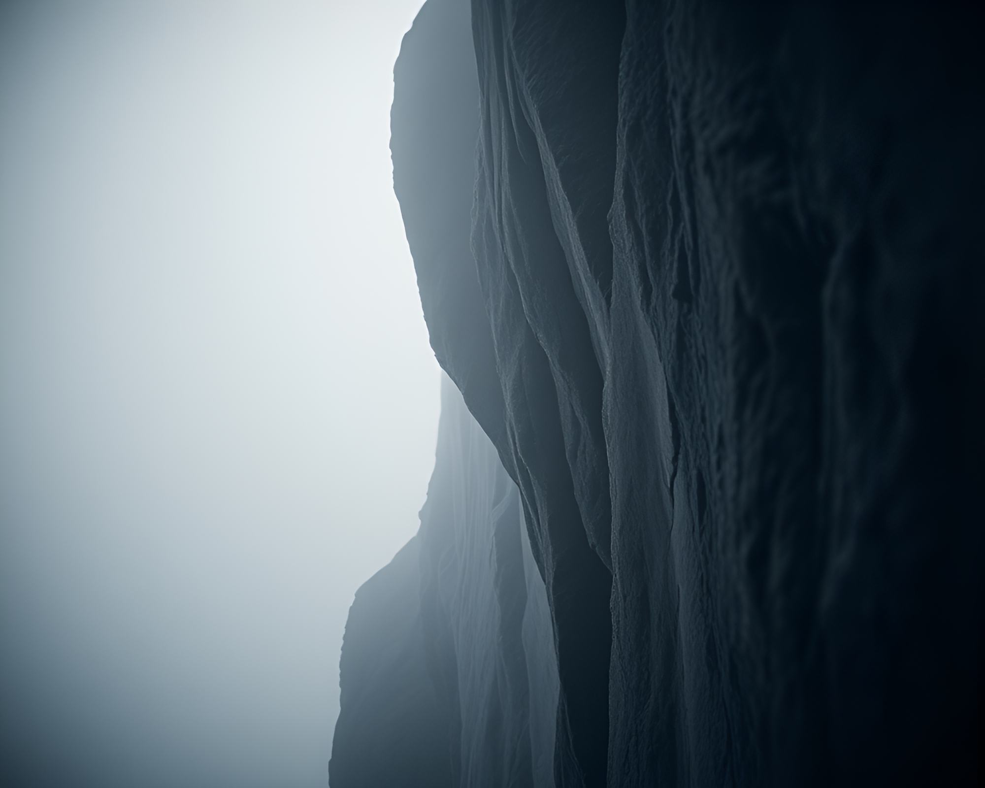 A Surreal Split Focus Cliff Composition – free AI stock image