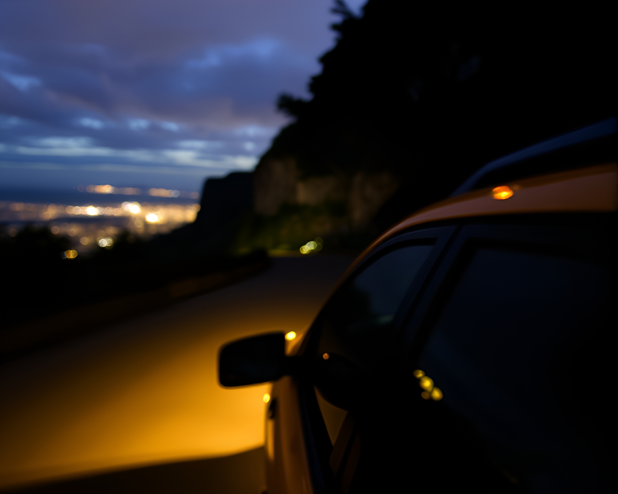 Taxi Rushing Through Sky Garden Edge with Shadow Play – free AI stock image