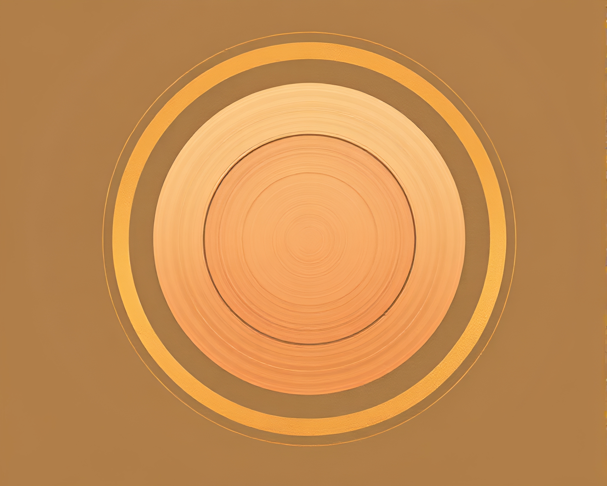 Rose Gold Mirage: Etched Desert Concentric Circles – free AI stock image