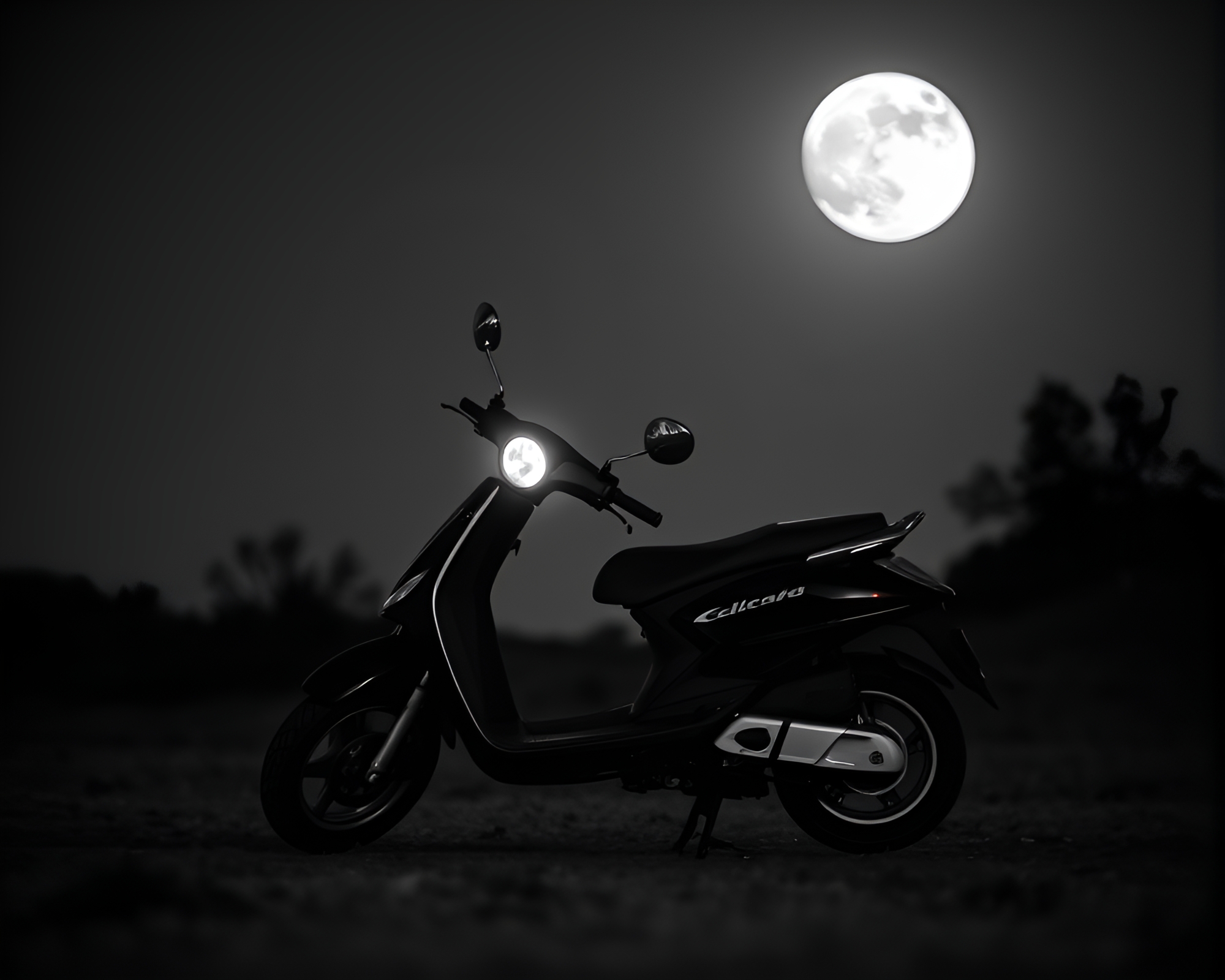 Lunar Electric Scooter Écorché Study – free AI stock image