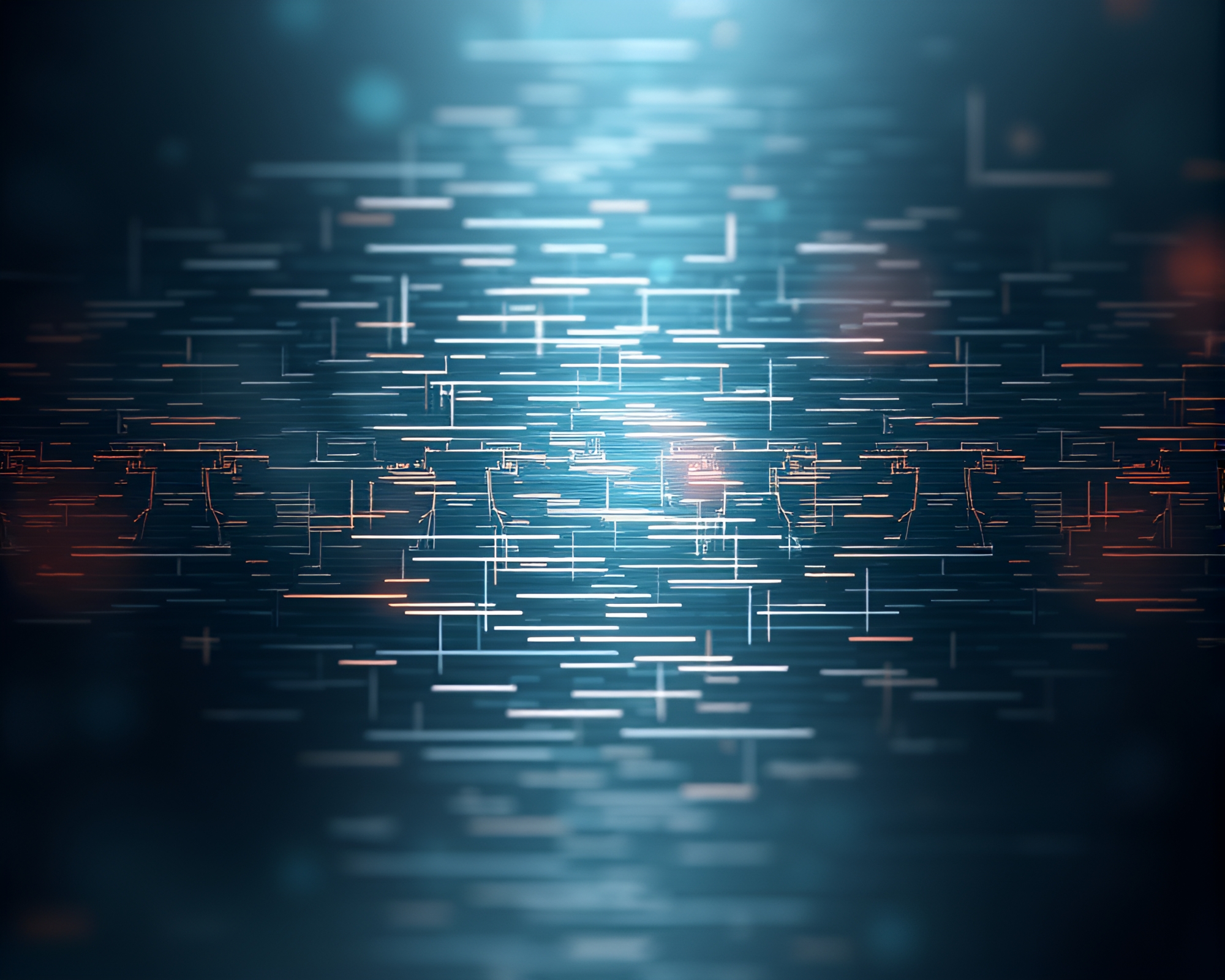 Digital Glitch Minimalist Metallic Composition – free AI stock image