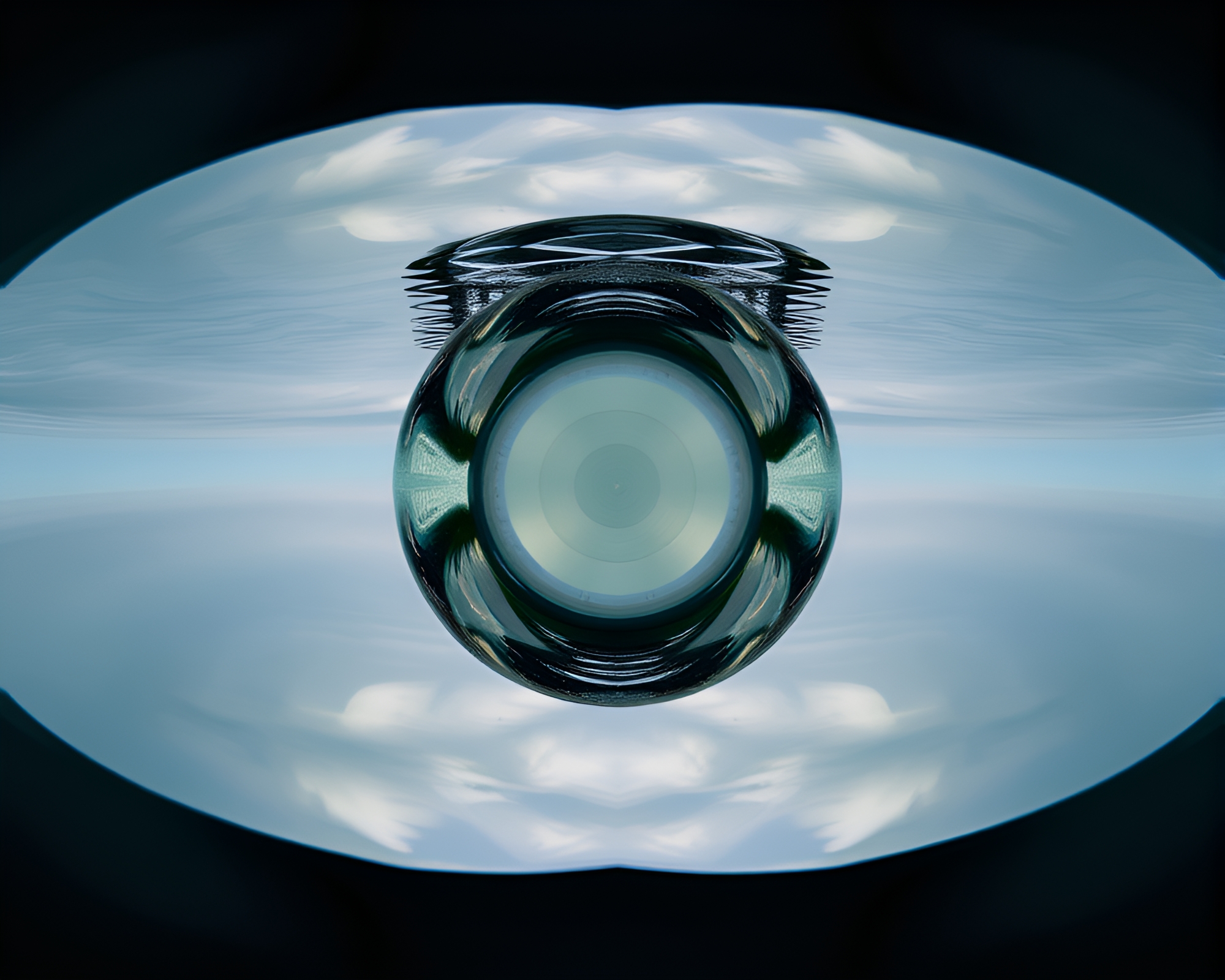 Mesmerizing Submersible Reflections with Kaleidoscope Effect – free AI stock image