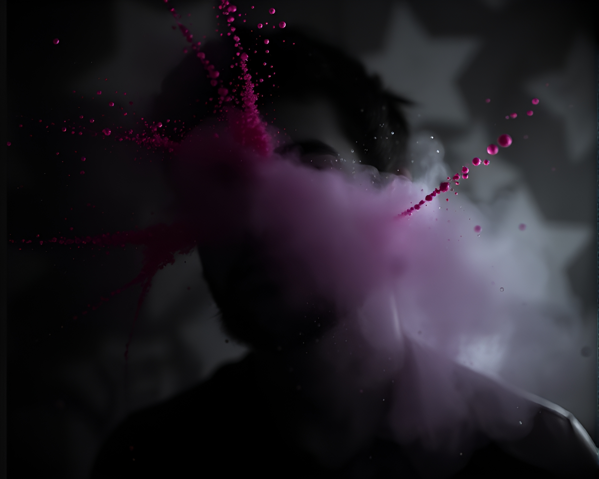 Candid Mind Palace: Necromantic Shade Color Splash – free AI stock image