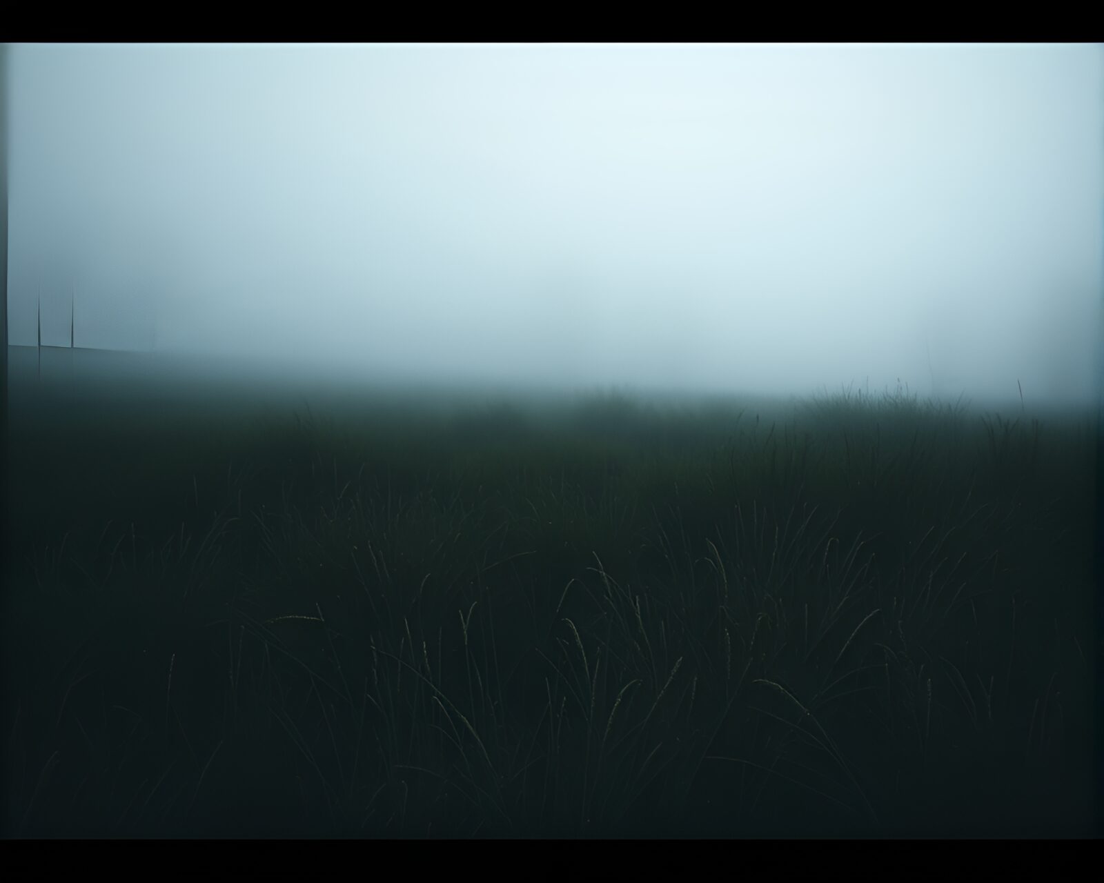 Handwritten letter on blurred background with fog and contours