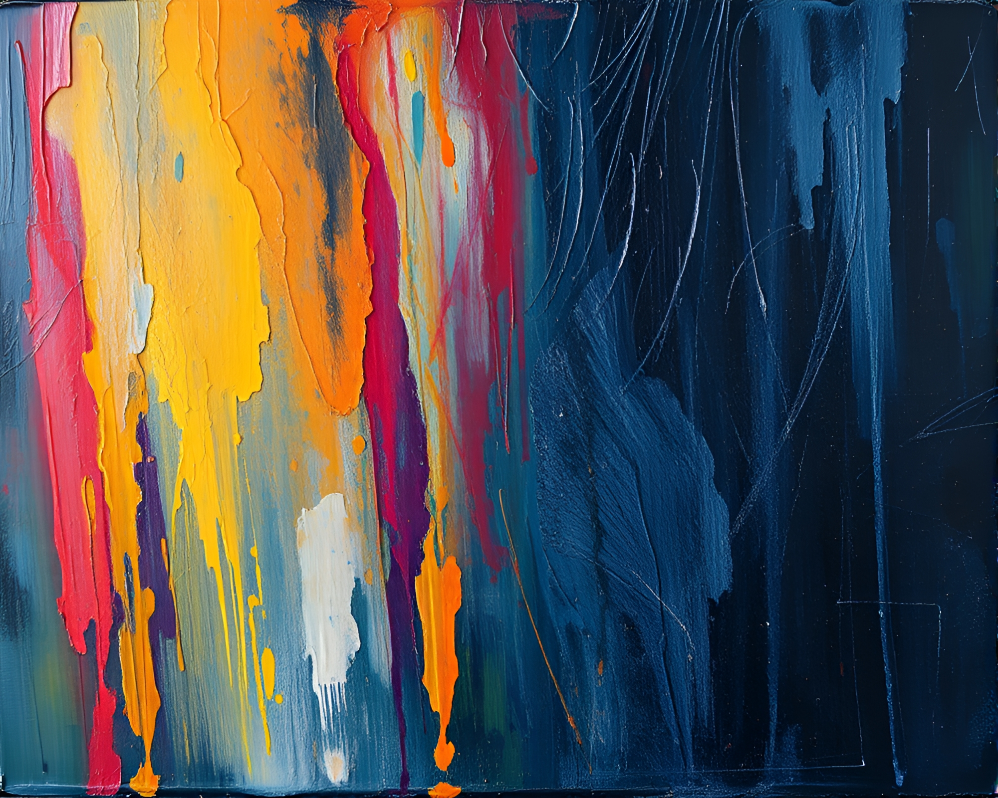 Impasto Morse Code: Pastel Light Painting Graffiti – free AI stock image