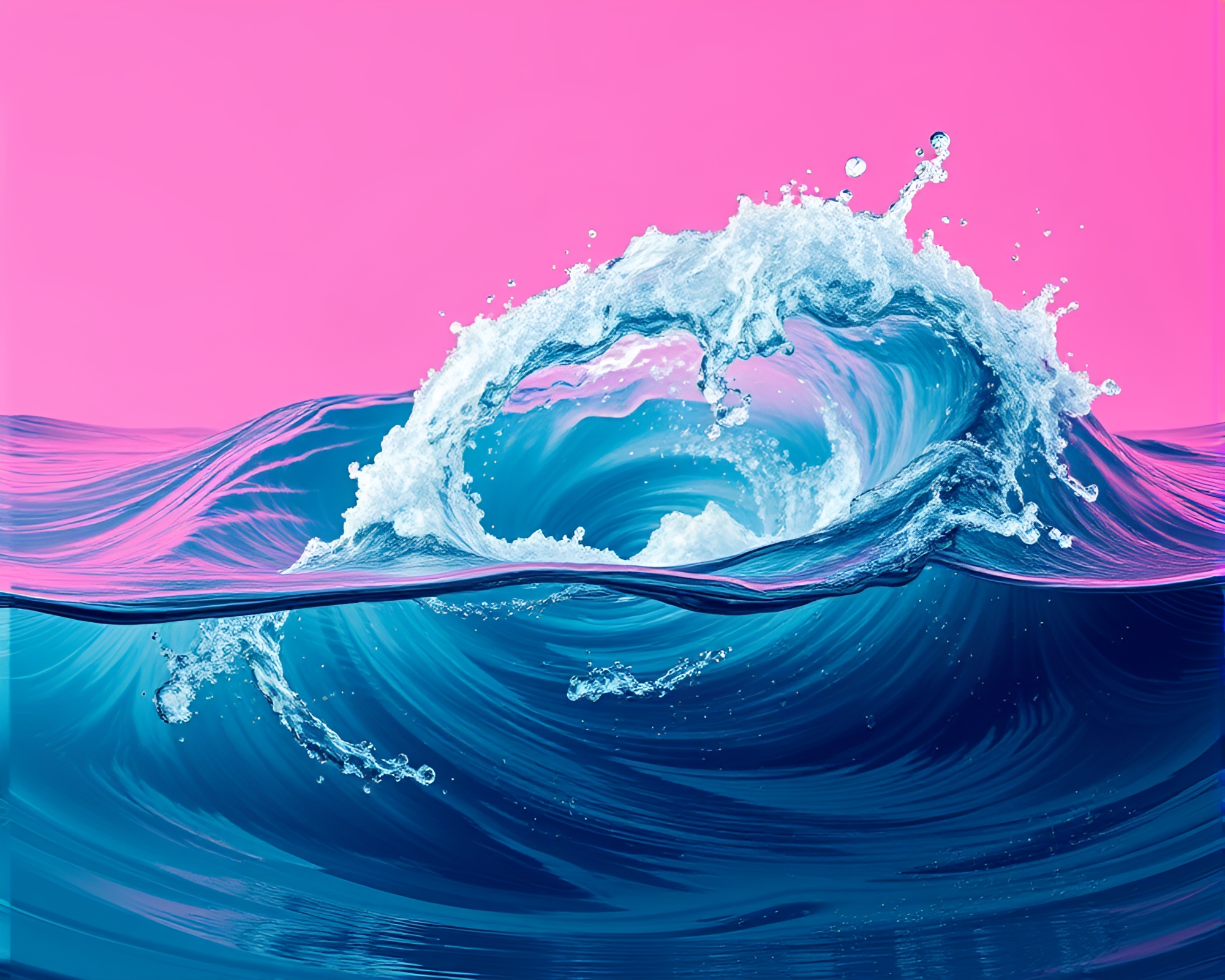 Maximalist Morse Code Telegraph in Magenta Whirlpool – free AI stock image