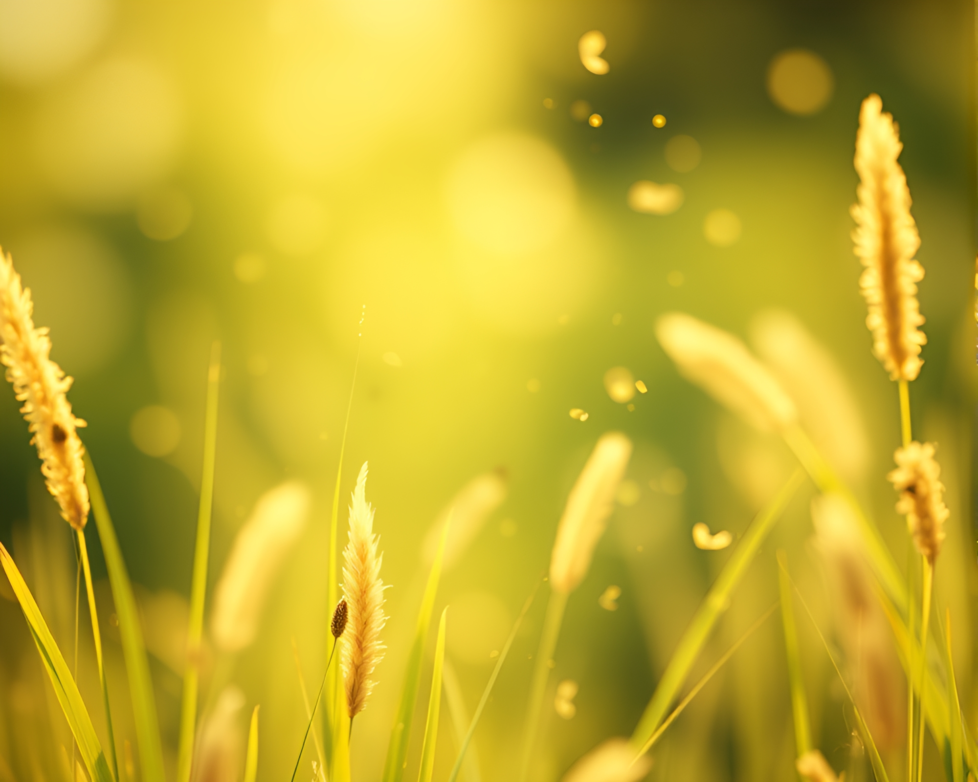 Savannah Grass Floating Retro Particles – free AI stock image