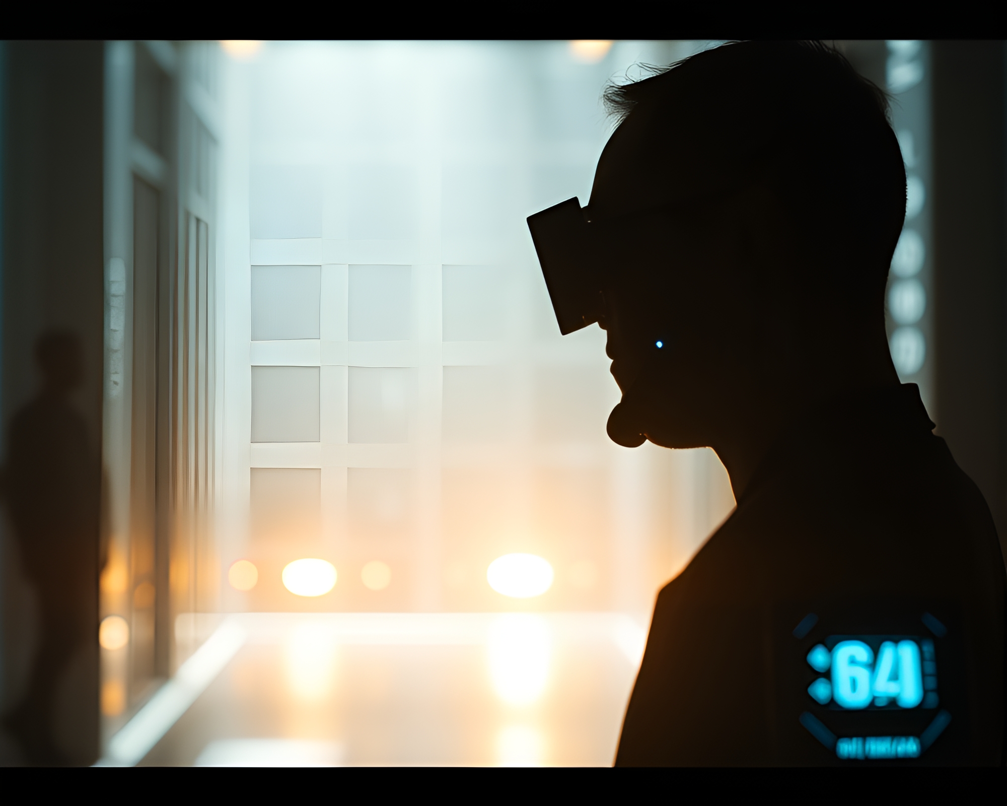 Quantum Teleportation Experiment: Silhouetted Motion Capture – free AI stock image