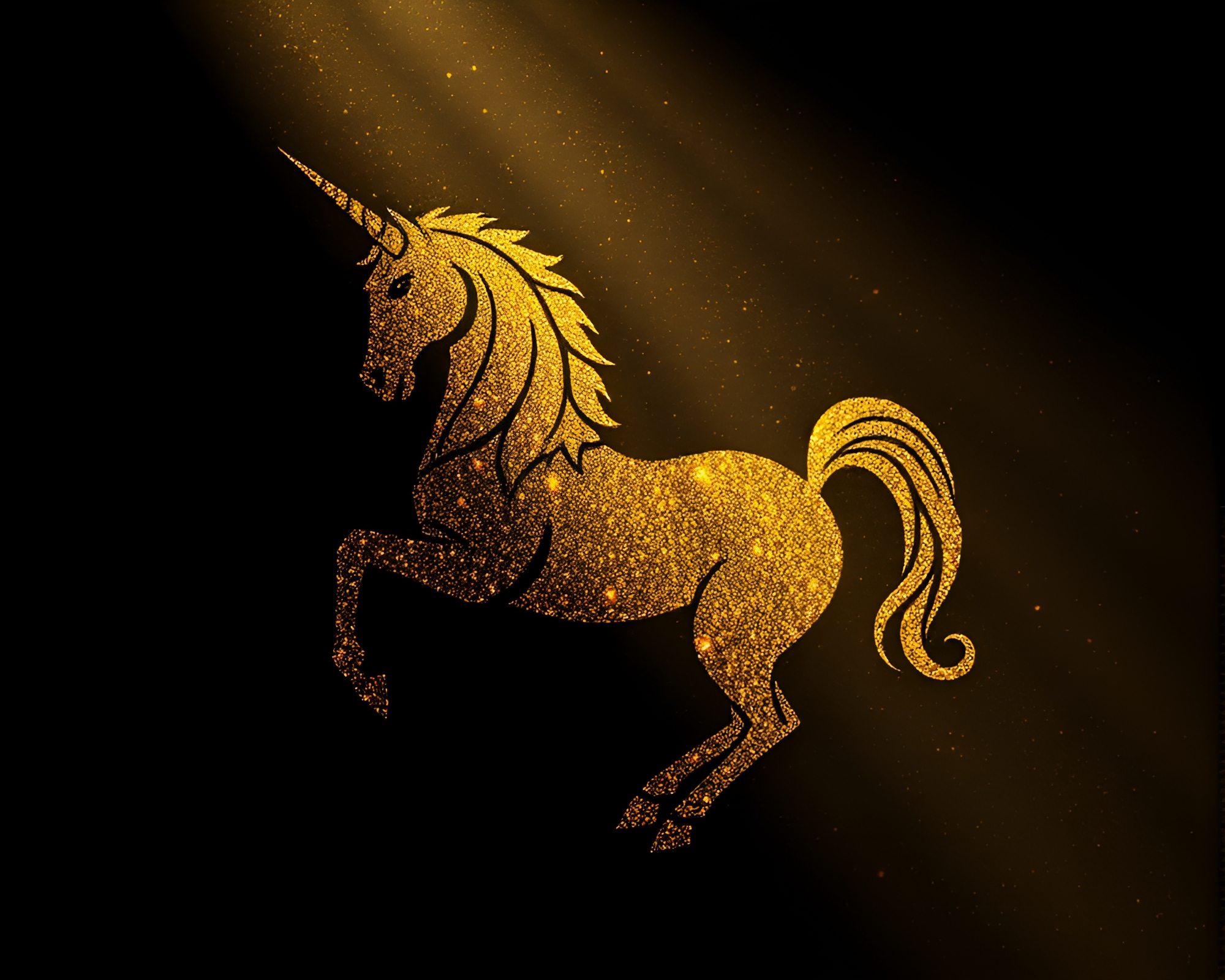 Gilded Centaur in Halftone Shadowy Attic – free AI stock image
