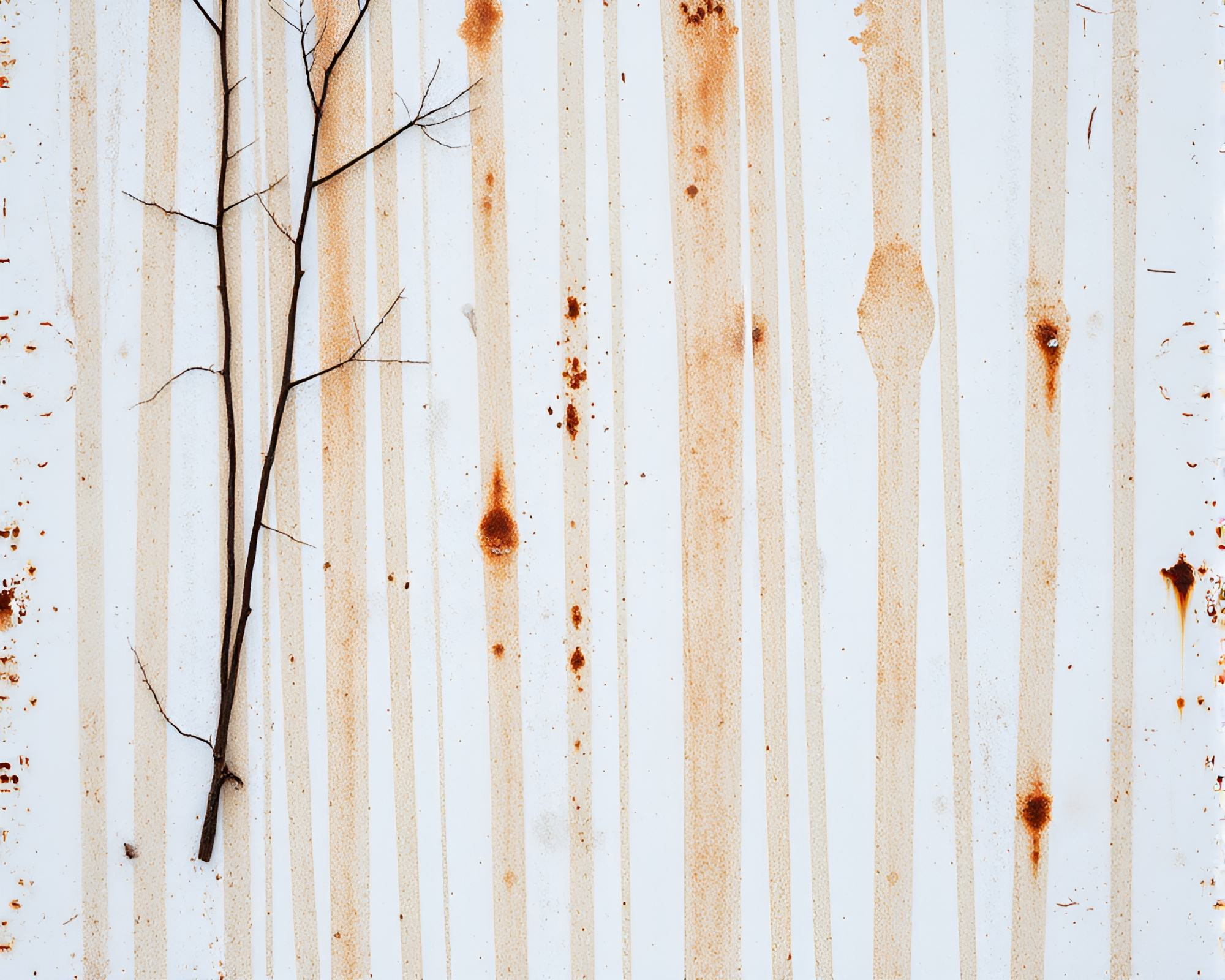 Rust-Stained Winter Wonderland: Bio-Organic Fantasy – free AI stock image