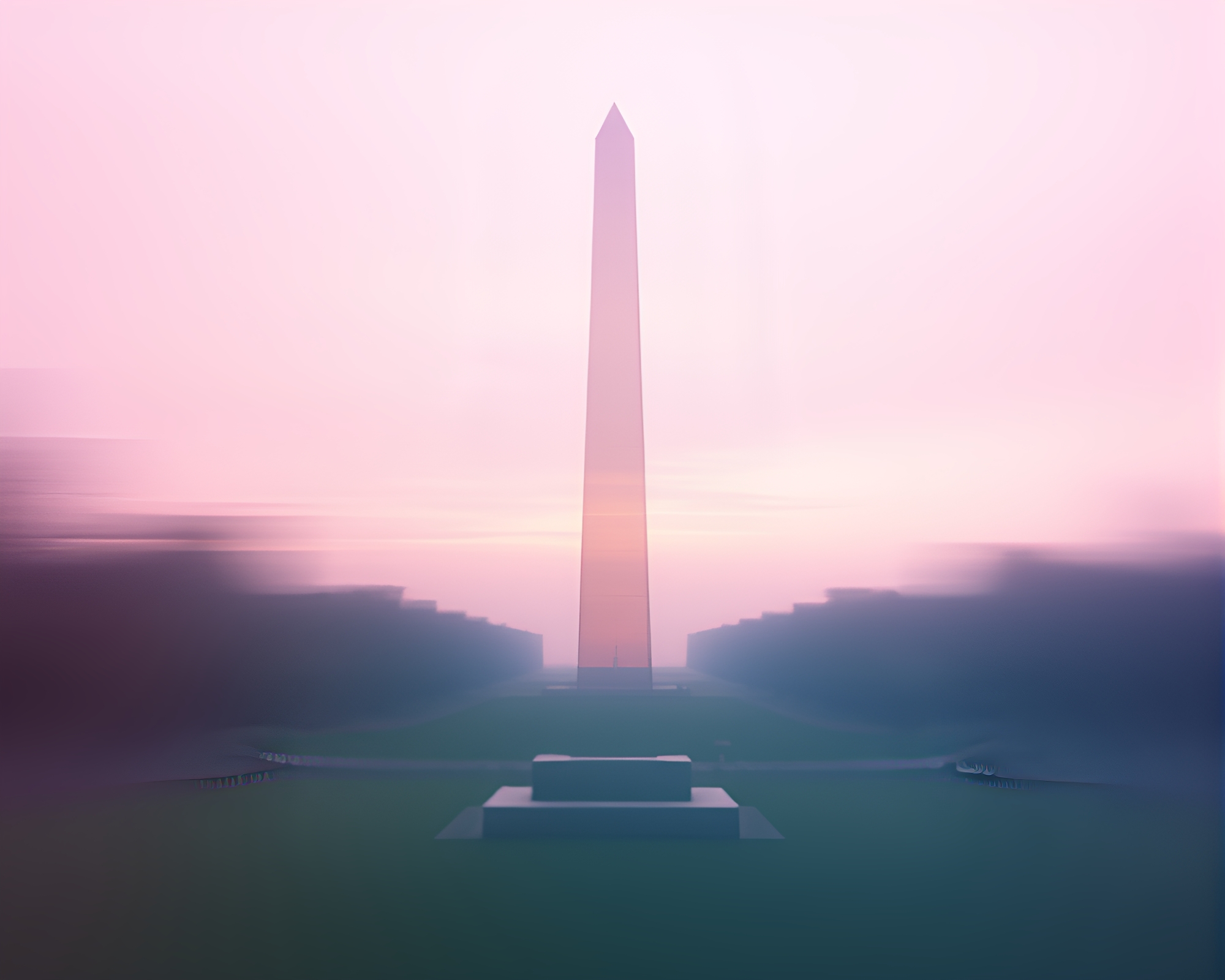 Pastel Obelisk Reflections in Glass Cinemagraph Composition – free AI stock image