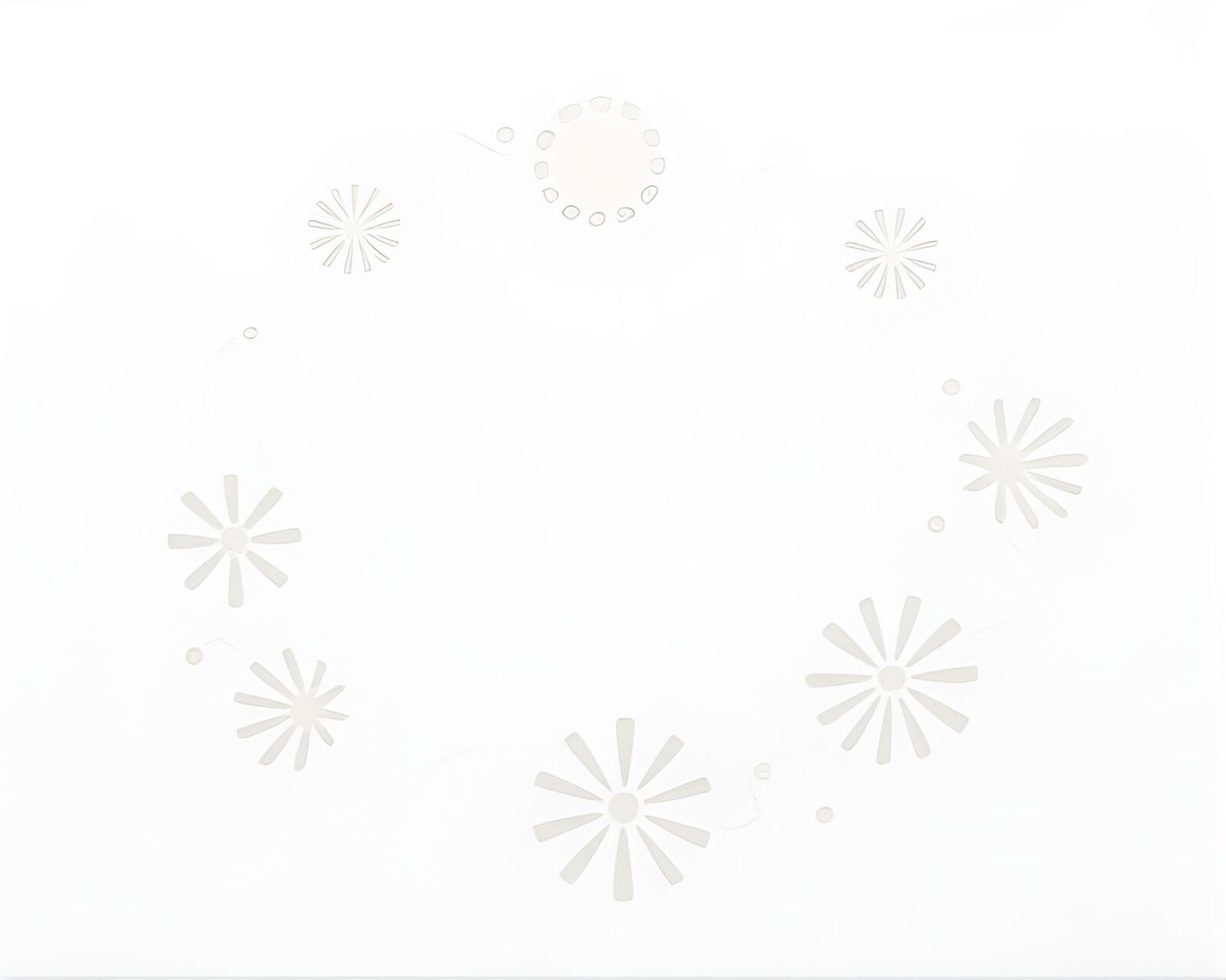Stunning stencil art of ivory white cheese platter