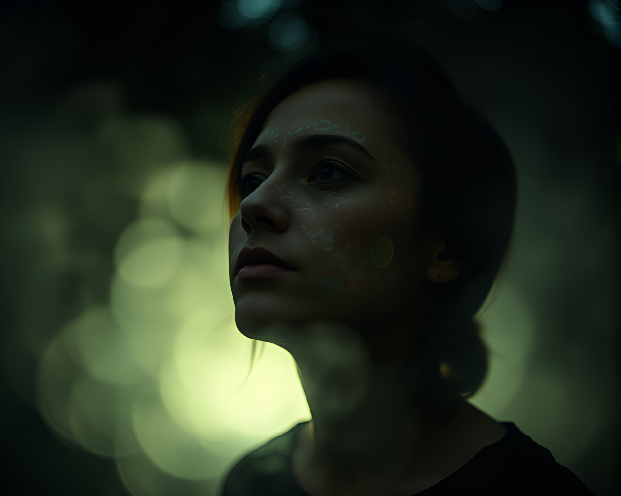 Astral Projection in Smoky Haze Environmental Portrait – free AI stock image