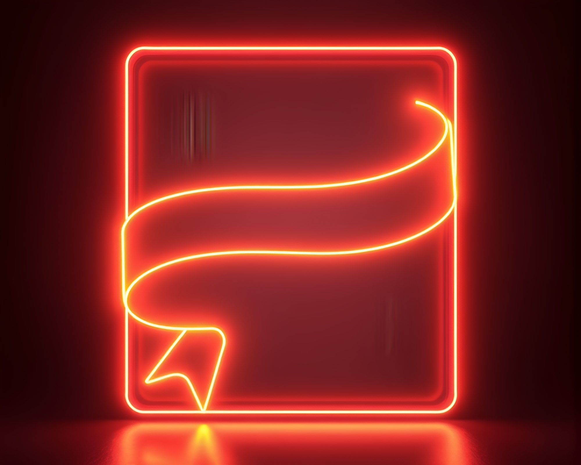 Neon Wireframe Satin Ribbon at Golden Hour – free AI stock image