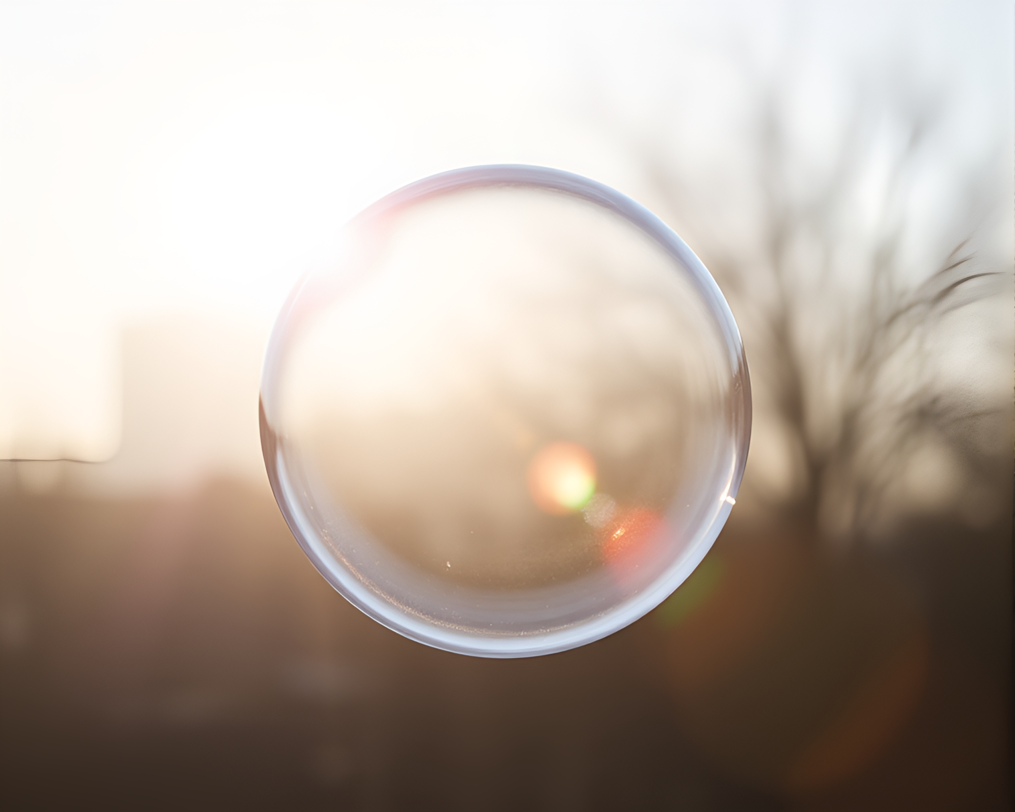 Glass Orb in Wireframe Rendering: Rule of Thirds – free AI stock image