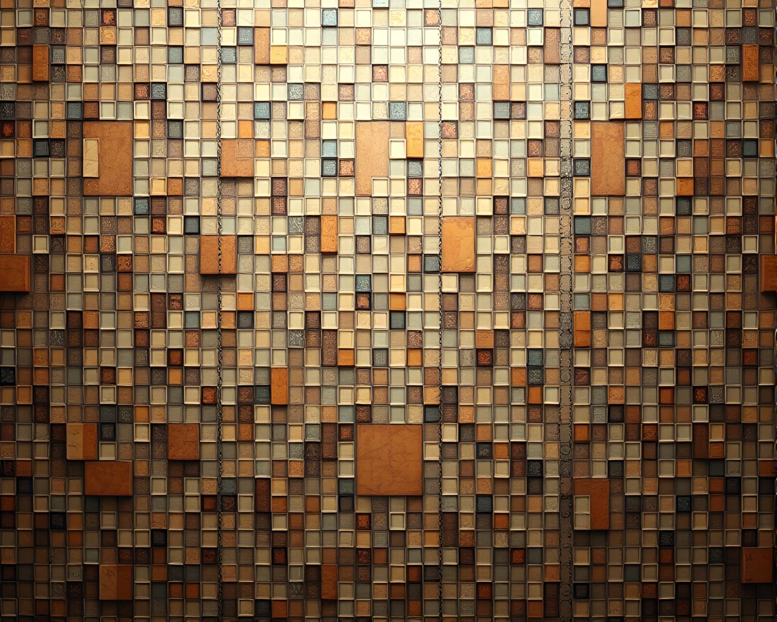 A intricate mosaic of Morse code patterns in earthy hues