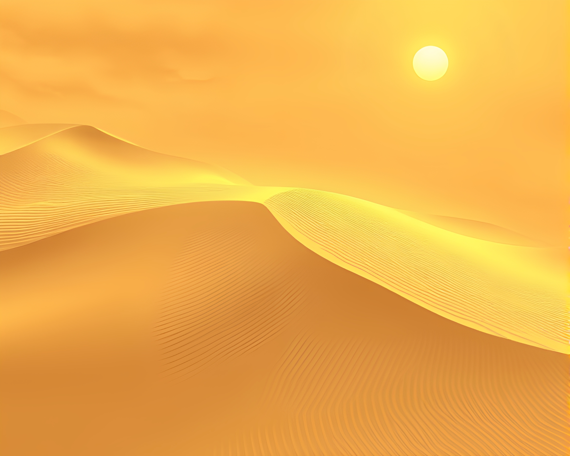 Isometric Sand Dune in Morning Golden Light – free AI stock image
