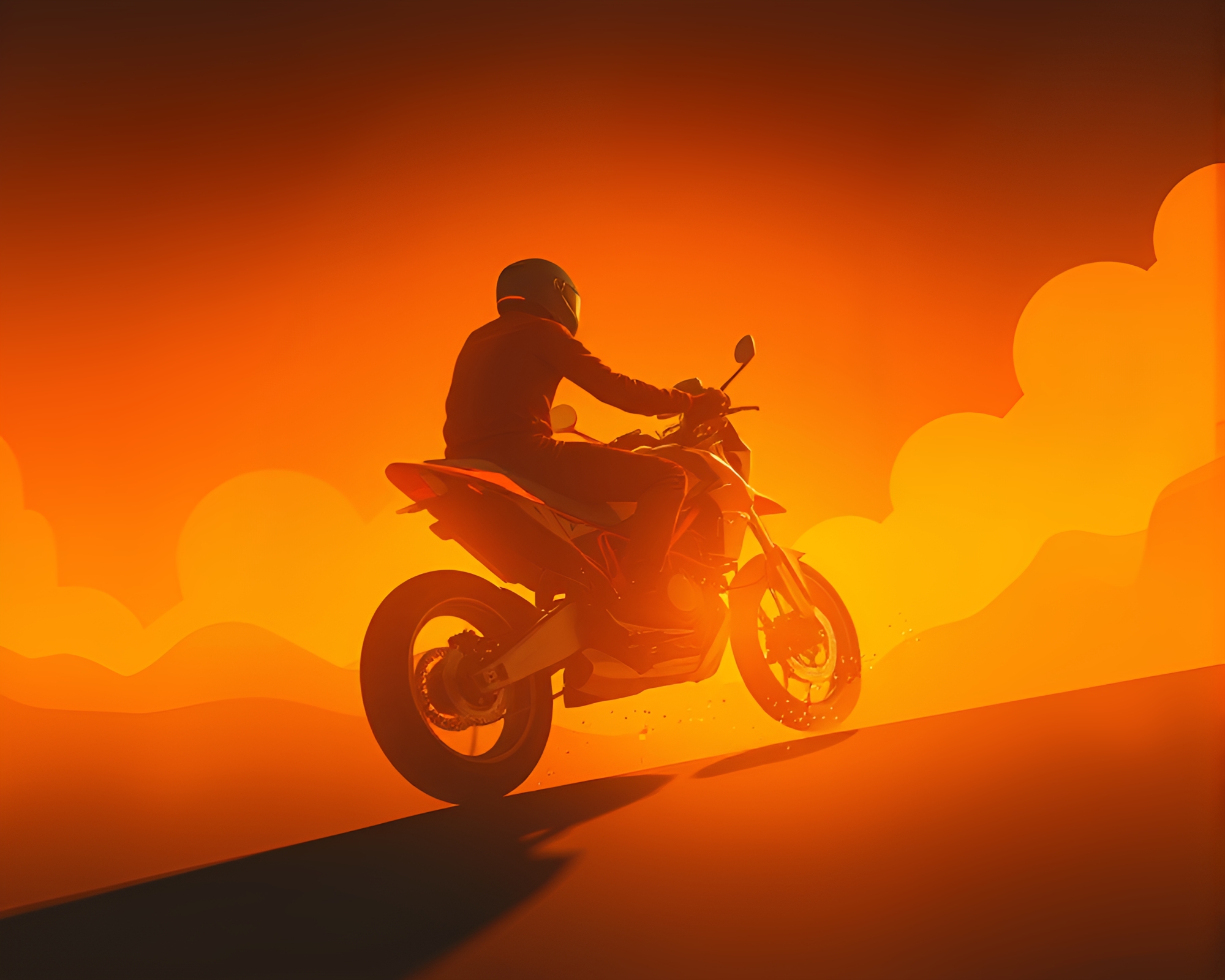 Sleek Hoverbike Zooming Through Negative Space – free AI stock image