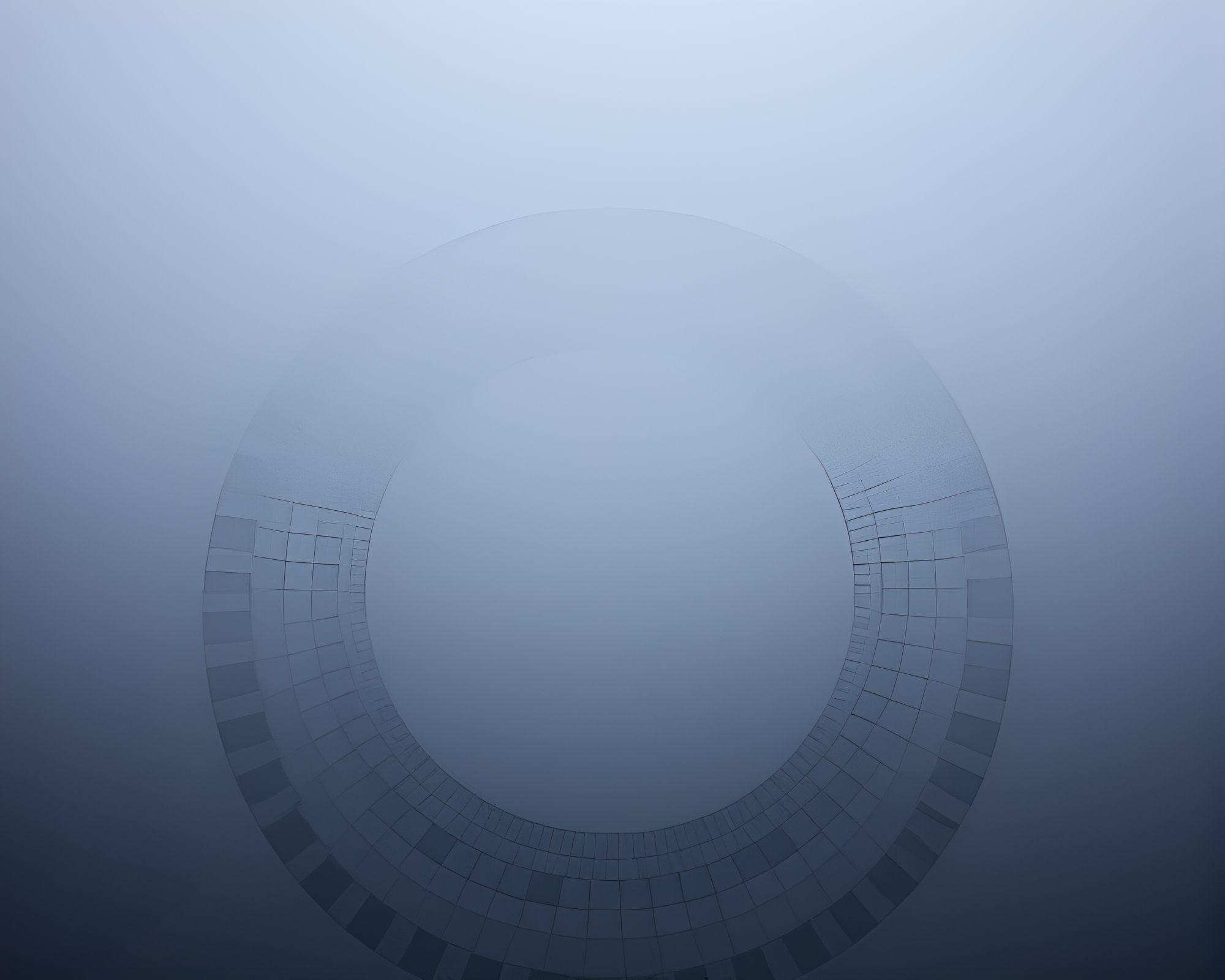 Sacred Geometry in Misty Mosaic Circles – free AI stock image