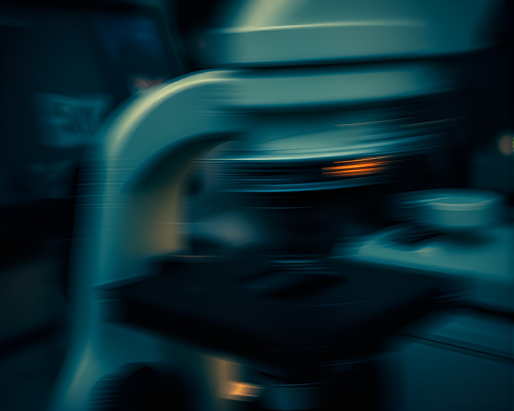 Microscopic World in Pan Motion Blur Photocollage – free AI stock image