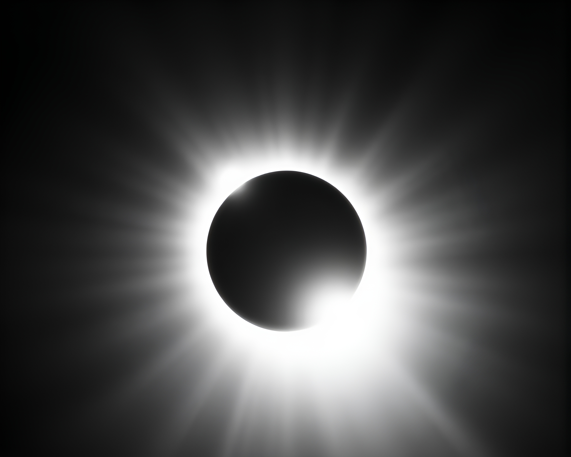 Solar Eclipse Double Exposure Noir Photography Composition – free AI stock image