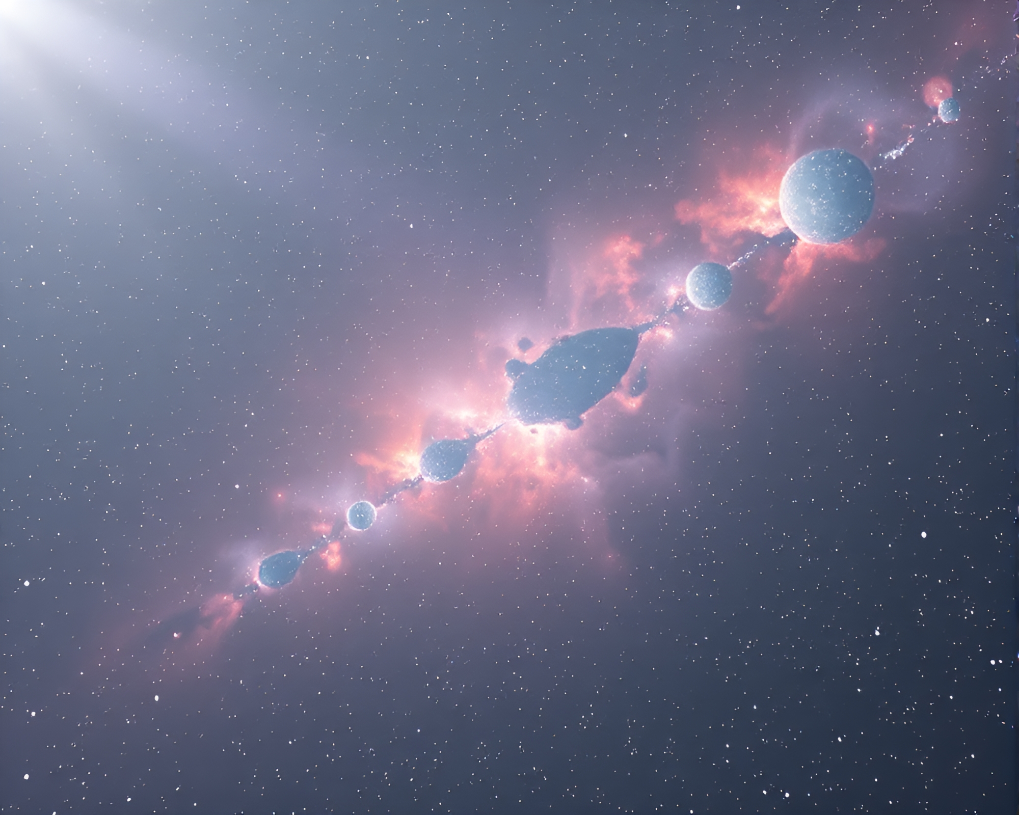 Nebula of Dancing Dust Particles in Antarctic Whiteout – free AI stock image