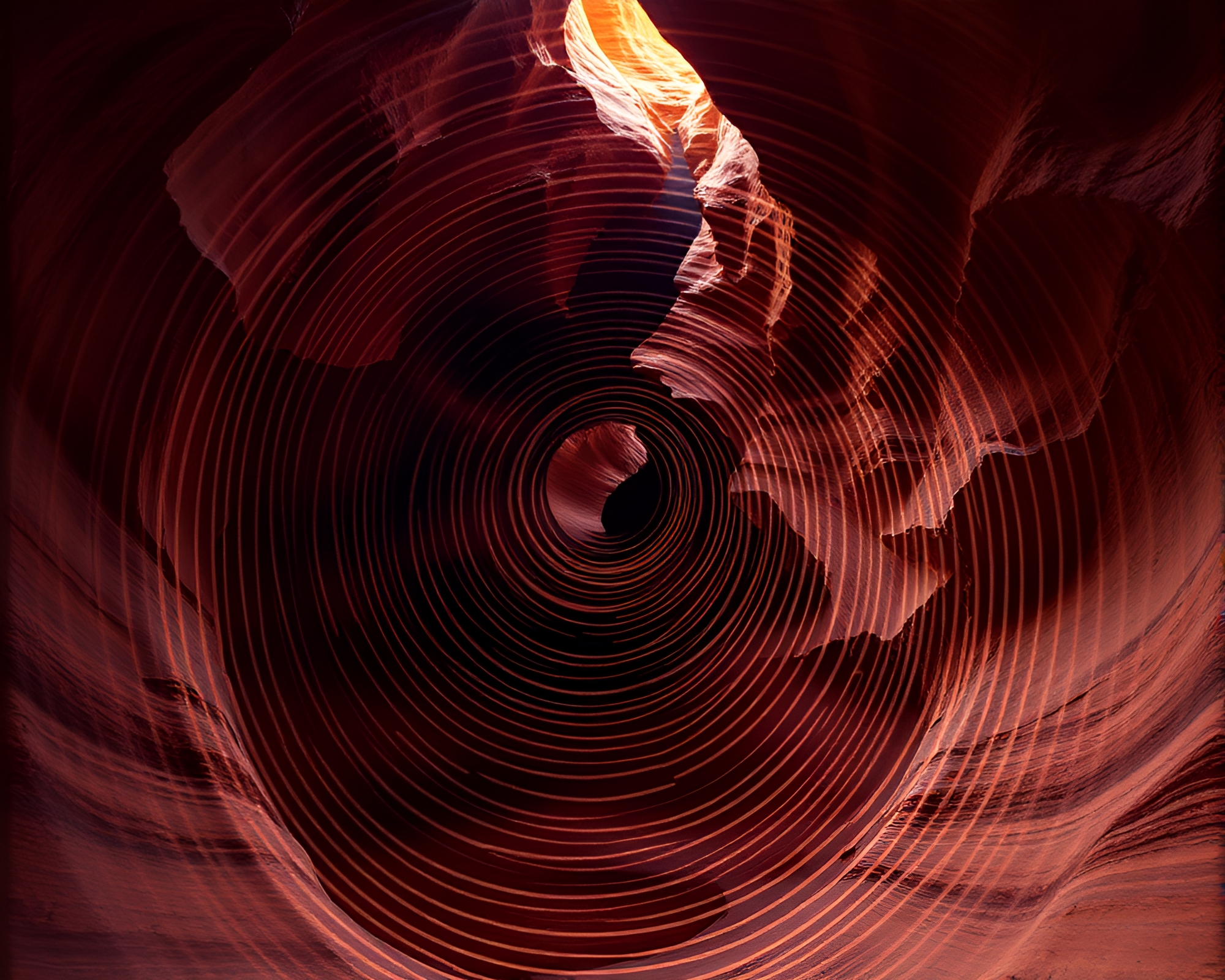 Mesmerizing Light Painting of Floating Crystal in Rust Canyon – free AI stock image