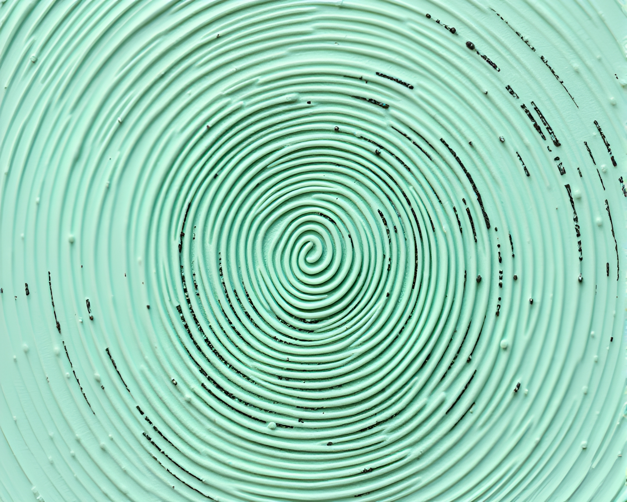 Swirling Fingerprint Baguette in Mint Green AI Style – free AI stock image