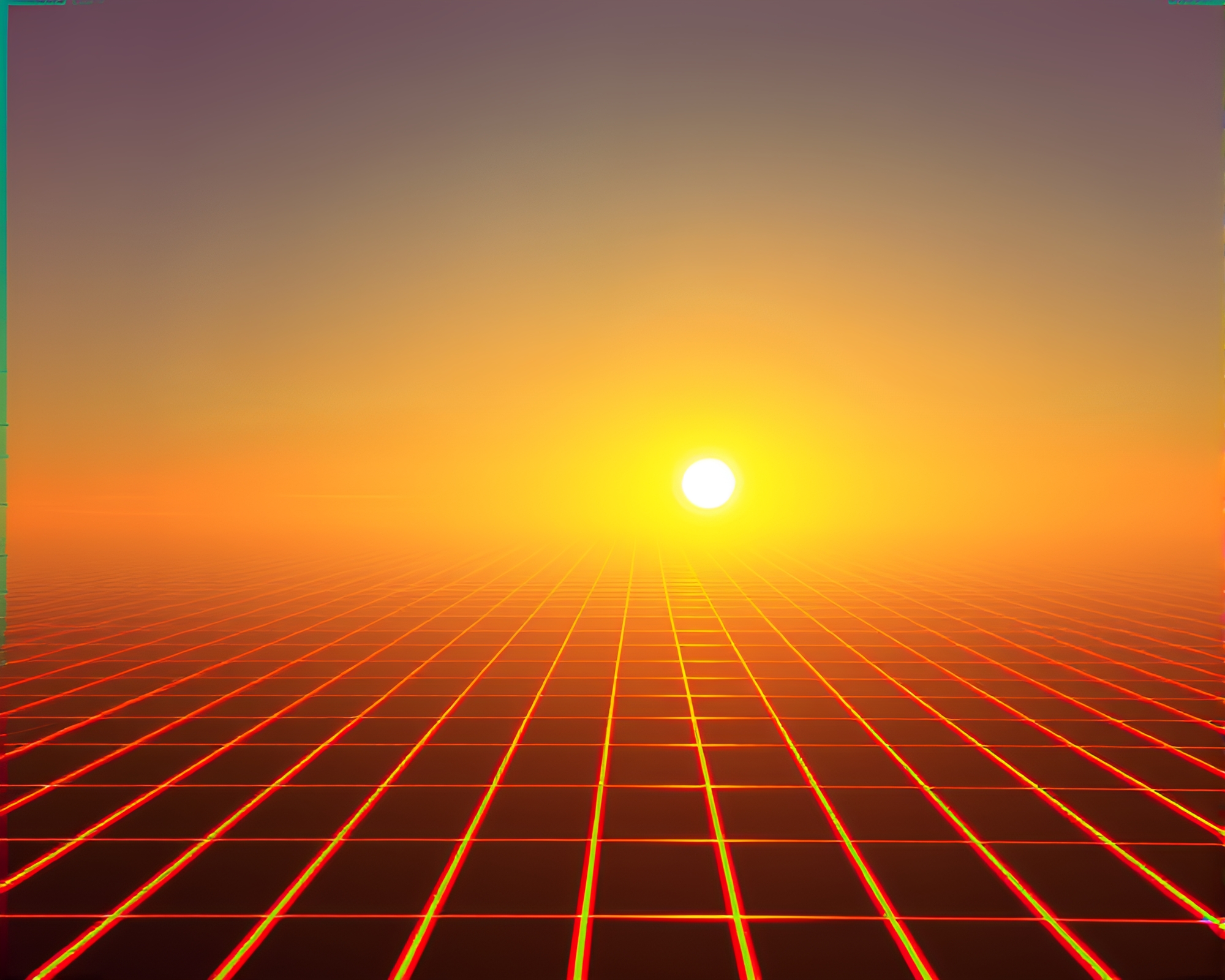 Android Morning Holographic Grid – free AI stock image