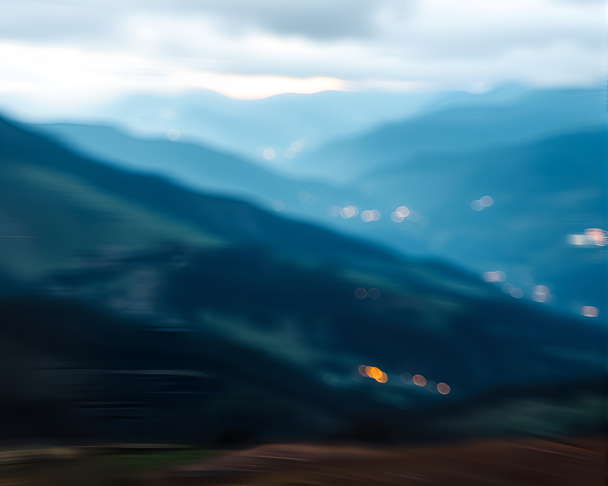 Mystical Valley Glow: Motion Blur Holographic Fantasy – free AI stock image