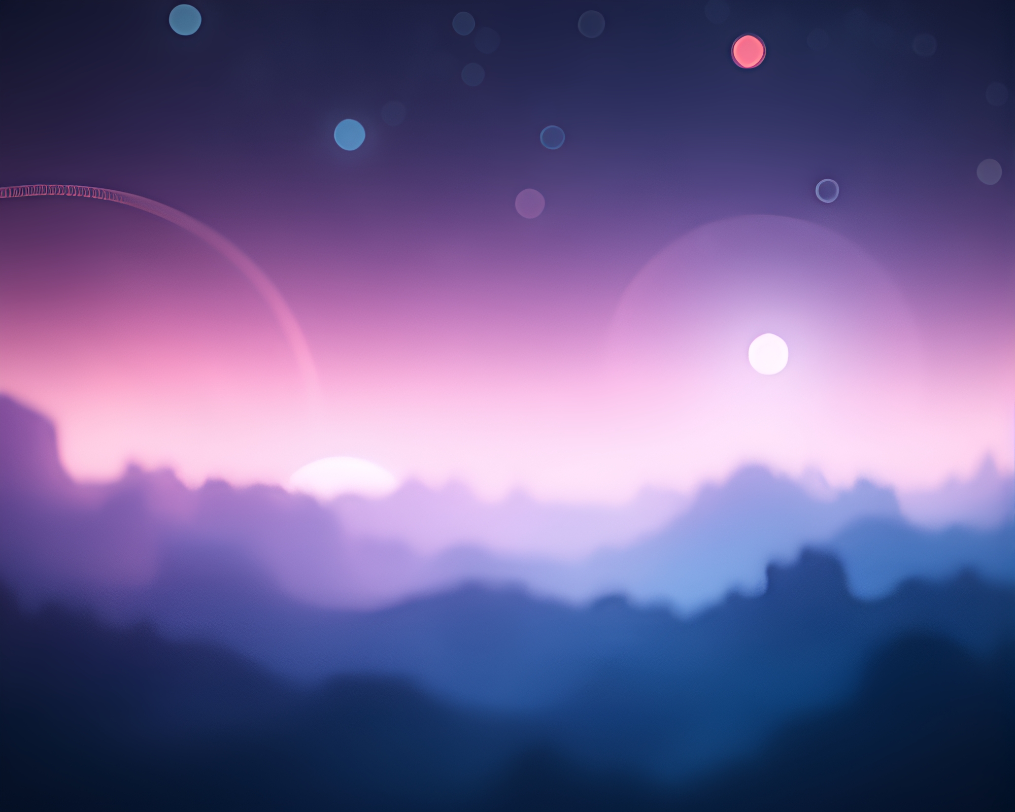 Synthwave Celestial Nebula at Twilight – free AI stock image