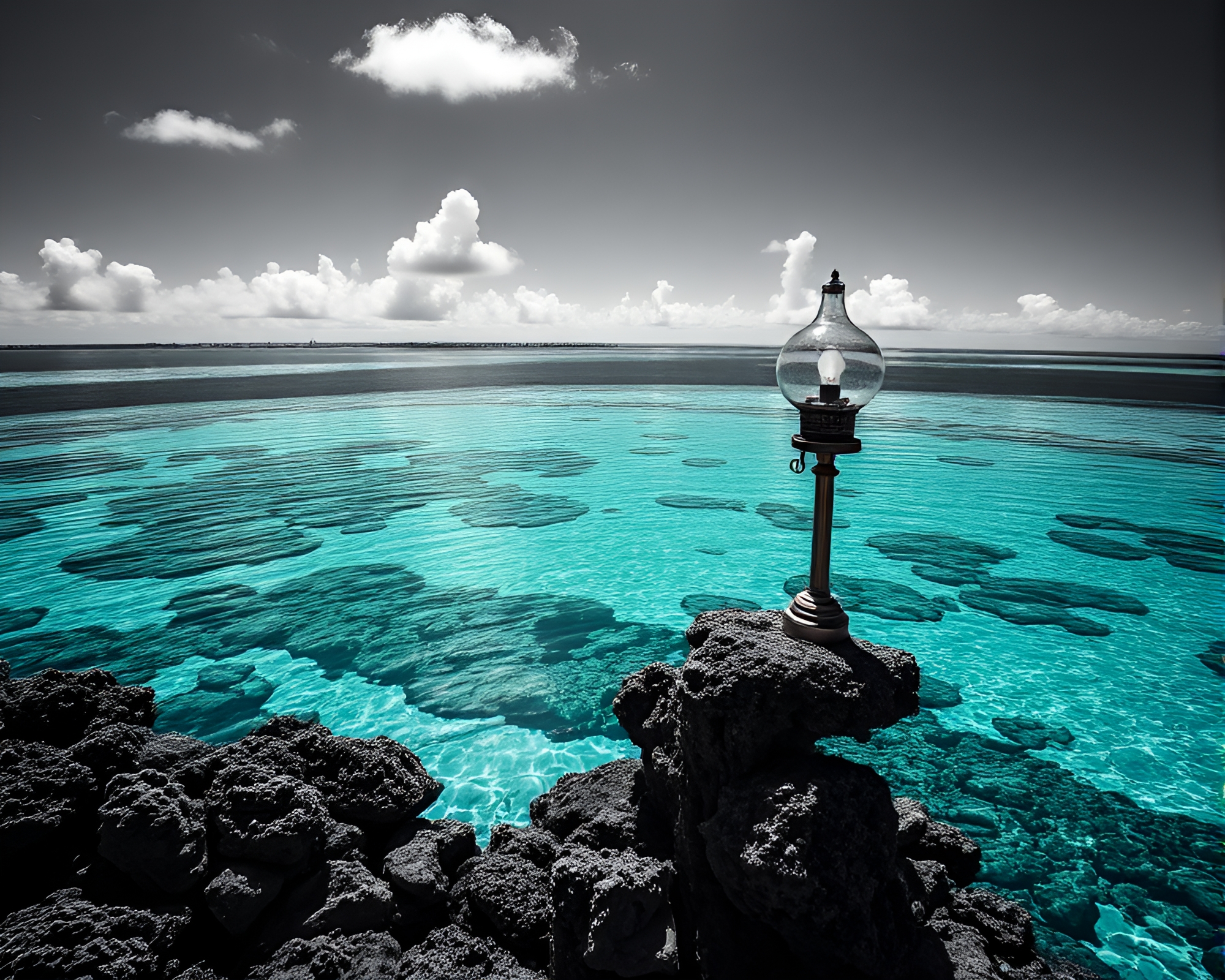Prism Refraction in Coral Library Light – free AI stock image