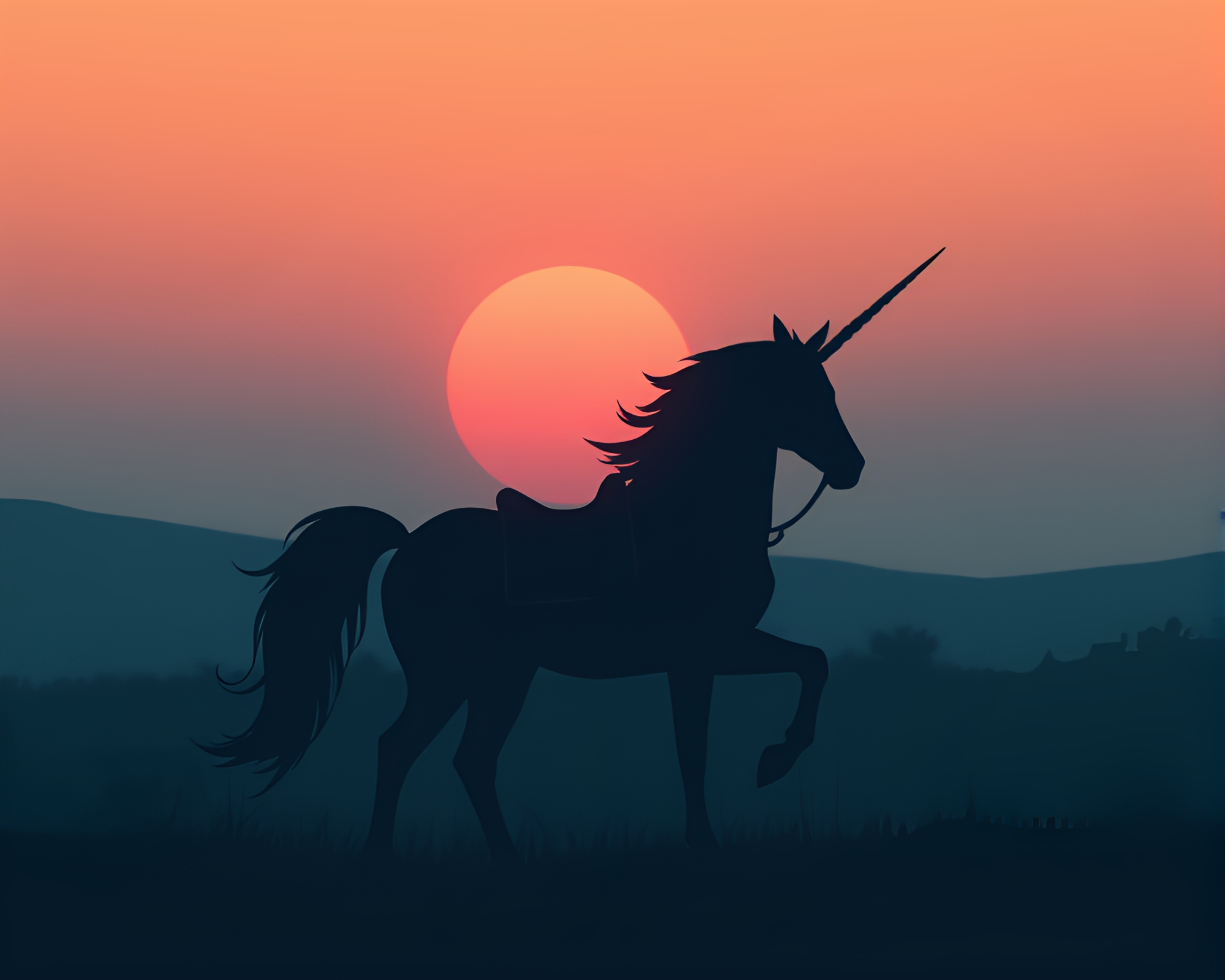 Enchanting Dusk: Centaur Amidst Light Leaks – free AI stock image