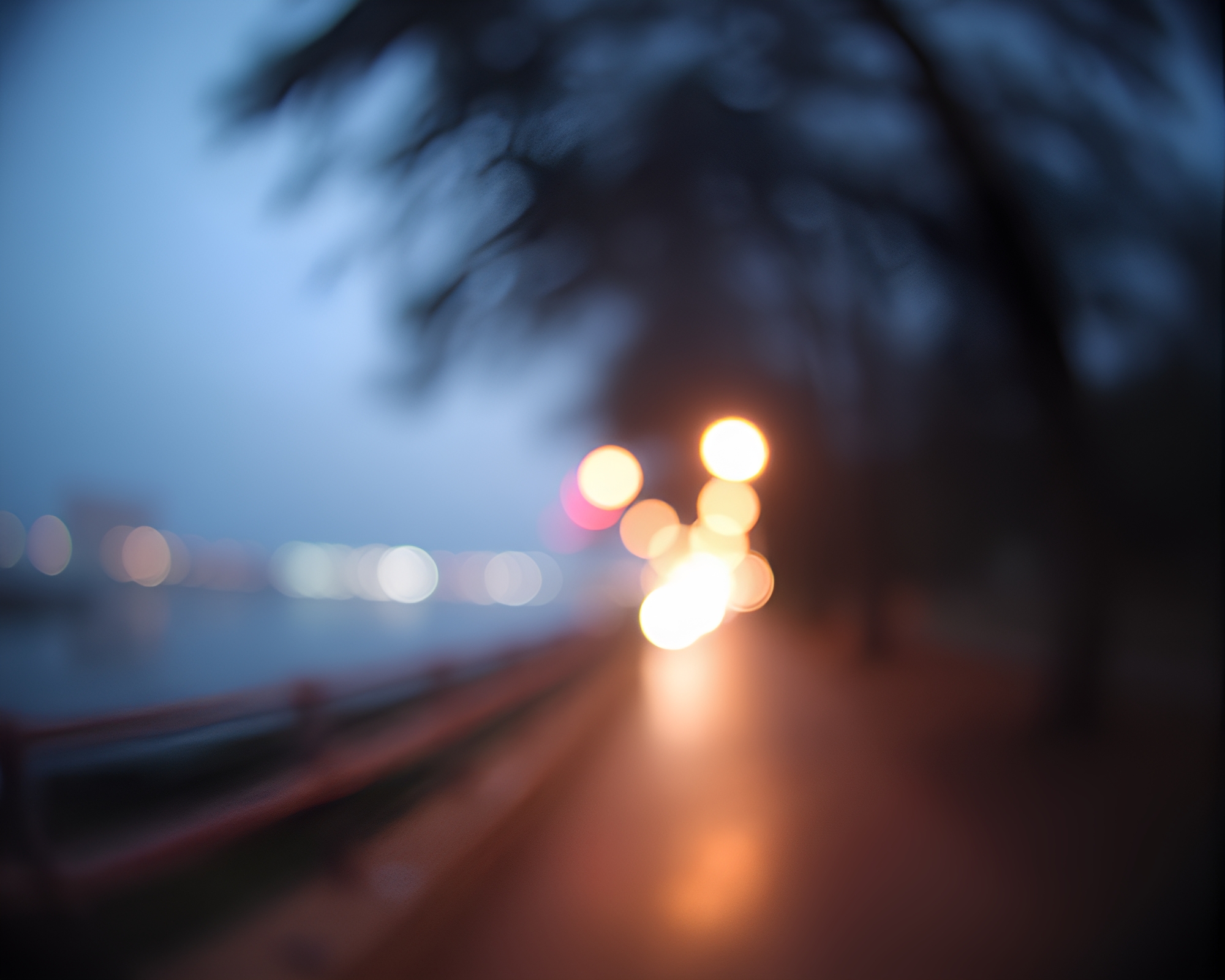 Siren’s Hazy Bokeh Encounter Under Fisheye Lens – free AI stock image