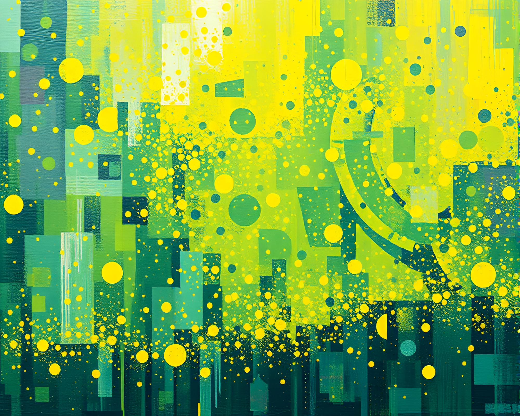 Impressionist Android Portrait: Lemon Matrix – free AI stock image