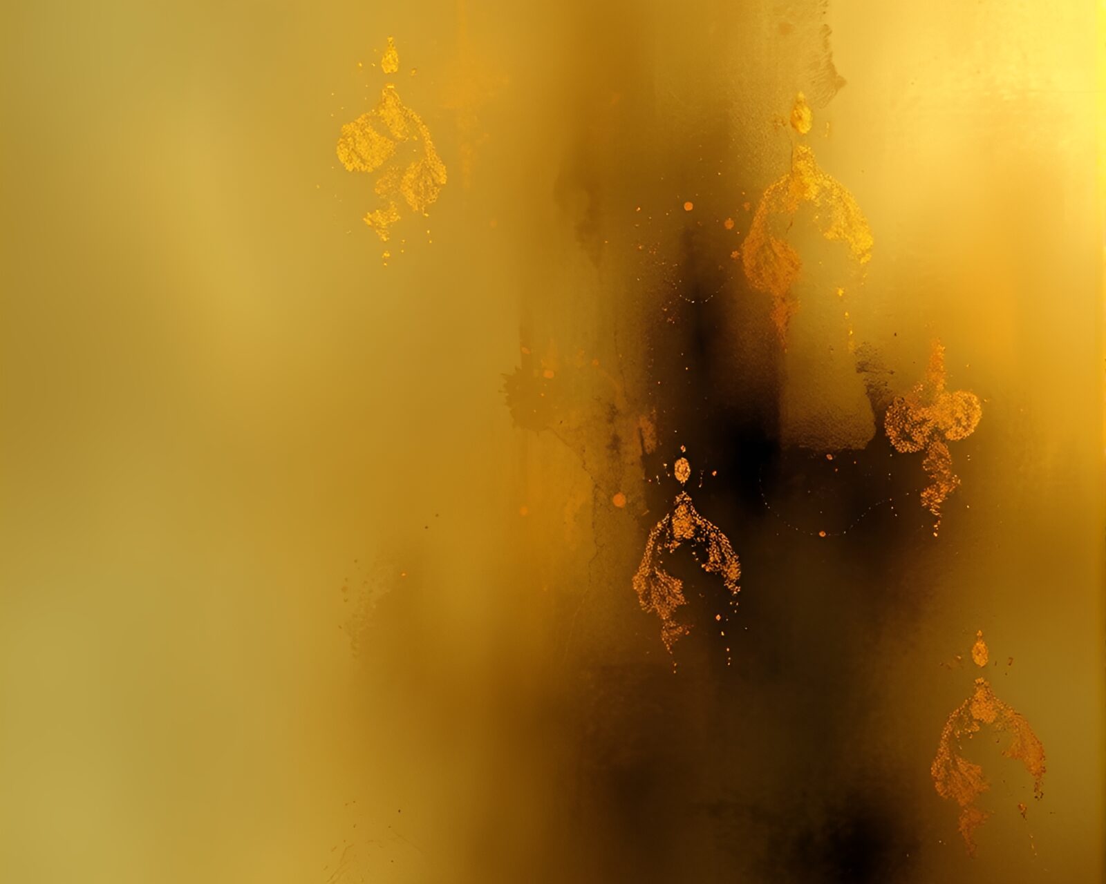 Technical illustration of abstract bronze patina artwork at twilight