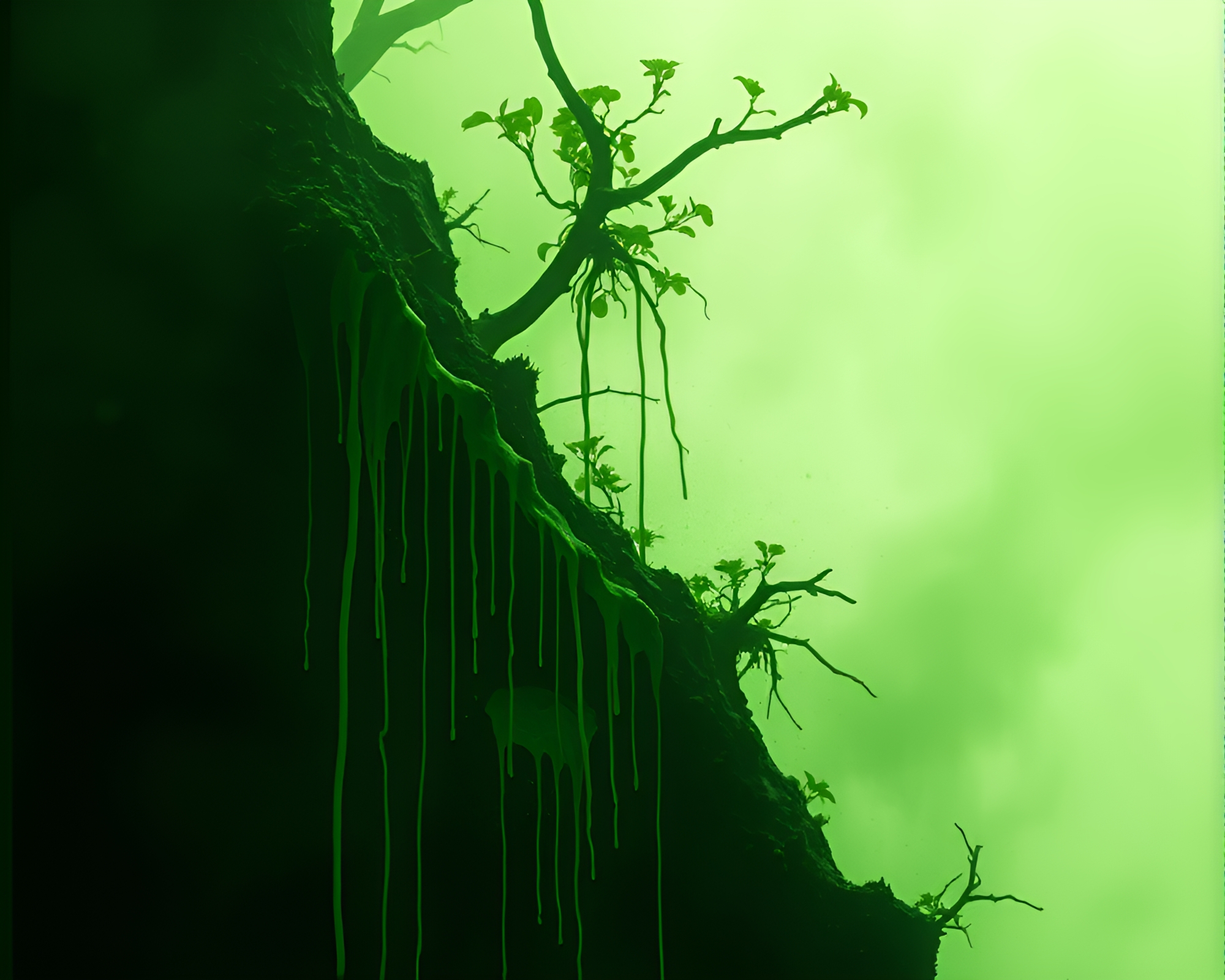 Satyr in High-Contrast Rainforest Noir – free AI stock image
