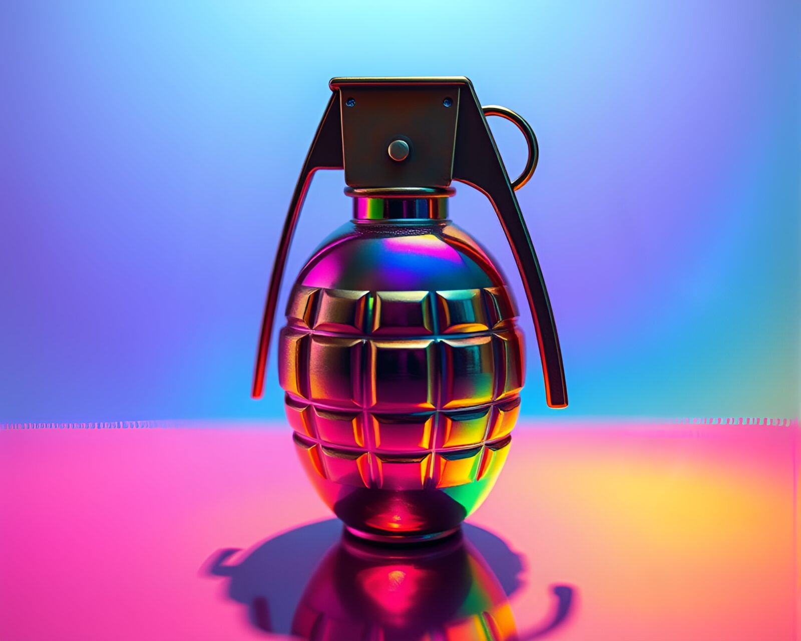 Colorful refractions in an otherworldly explosion through x-ray lenses