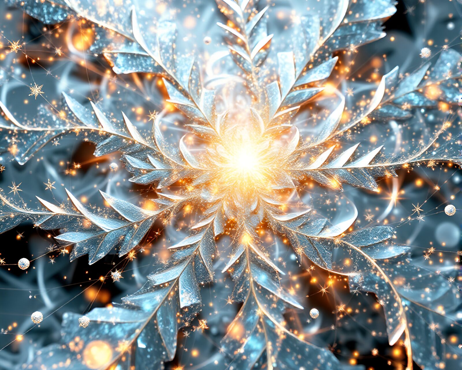 Midday light accentuating a fractal art elf portrait