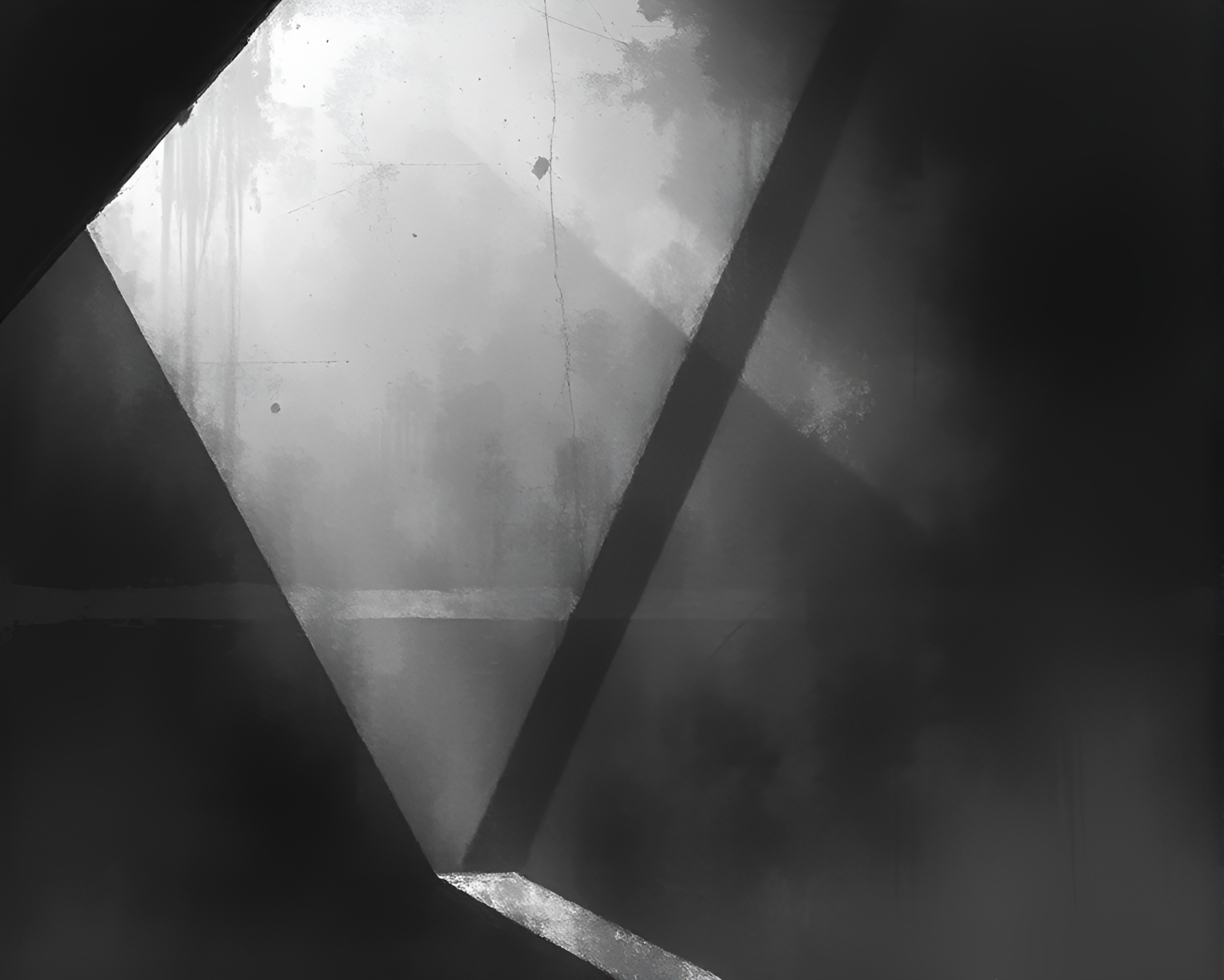 Ethereal Fog Drifts in Charcoal Sketch Noir Attic – free AI stock image